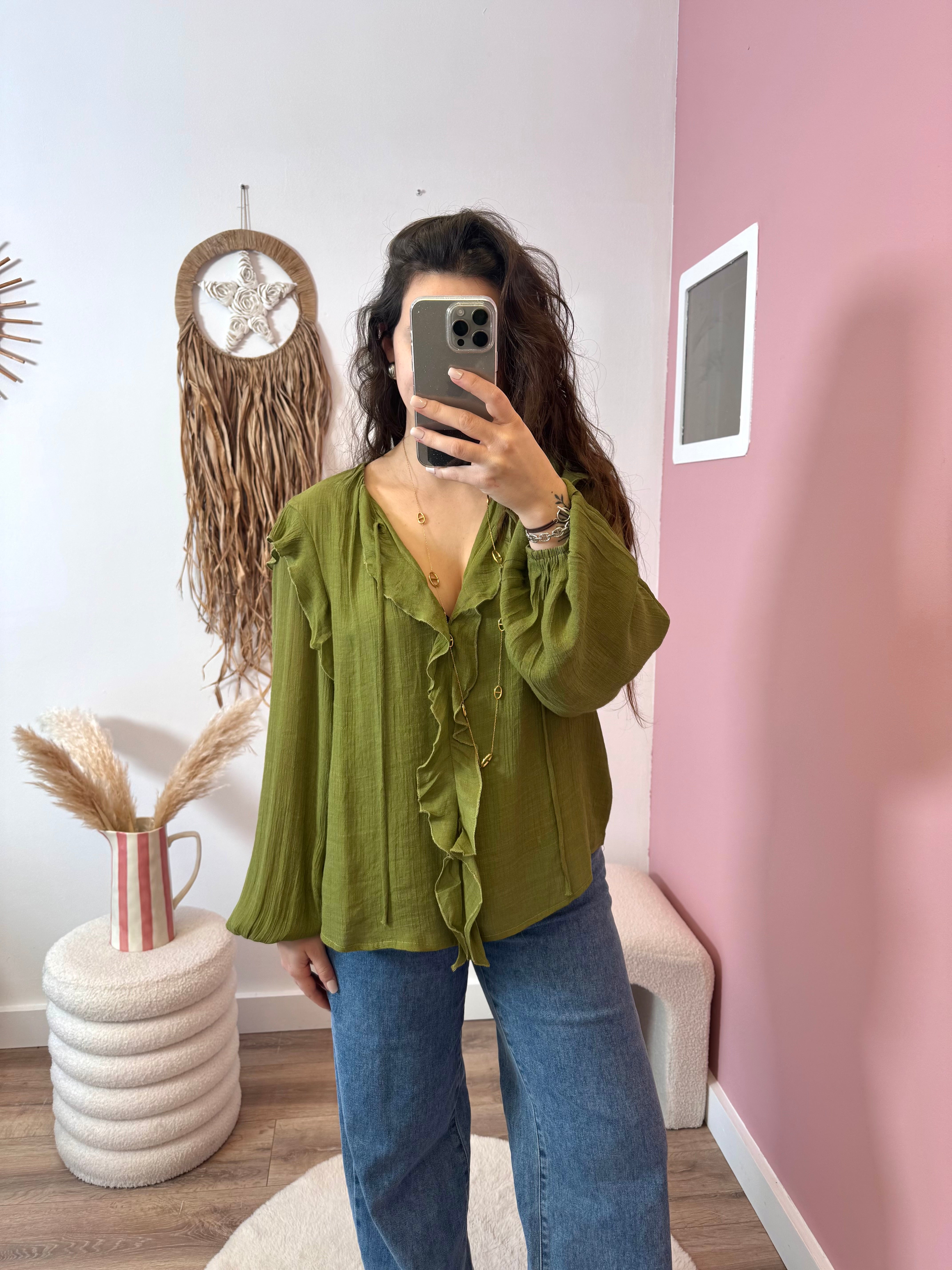 BLOUSE OLIVE