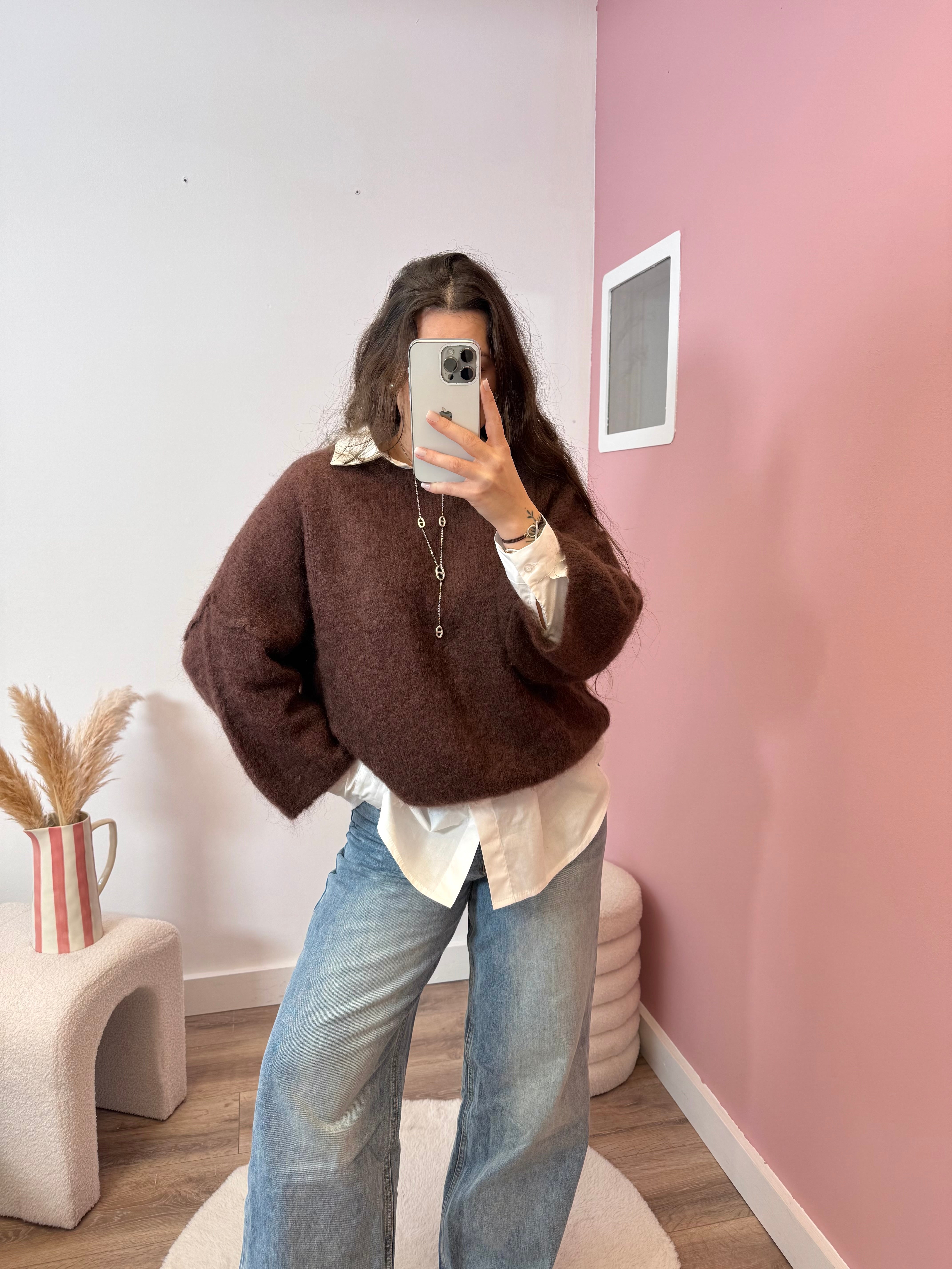 PULL MOHAIR CHOCO