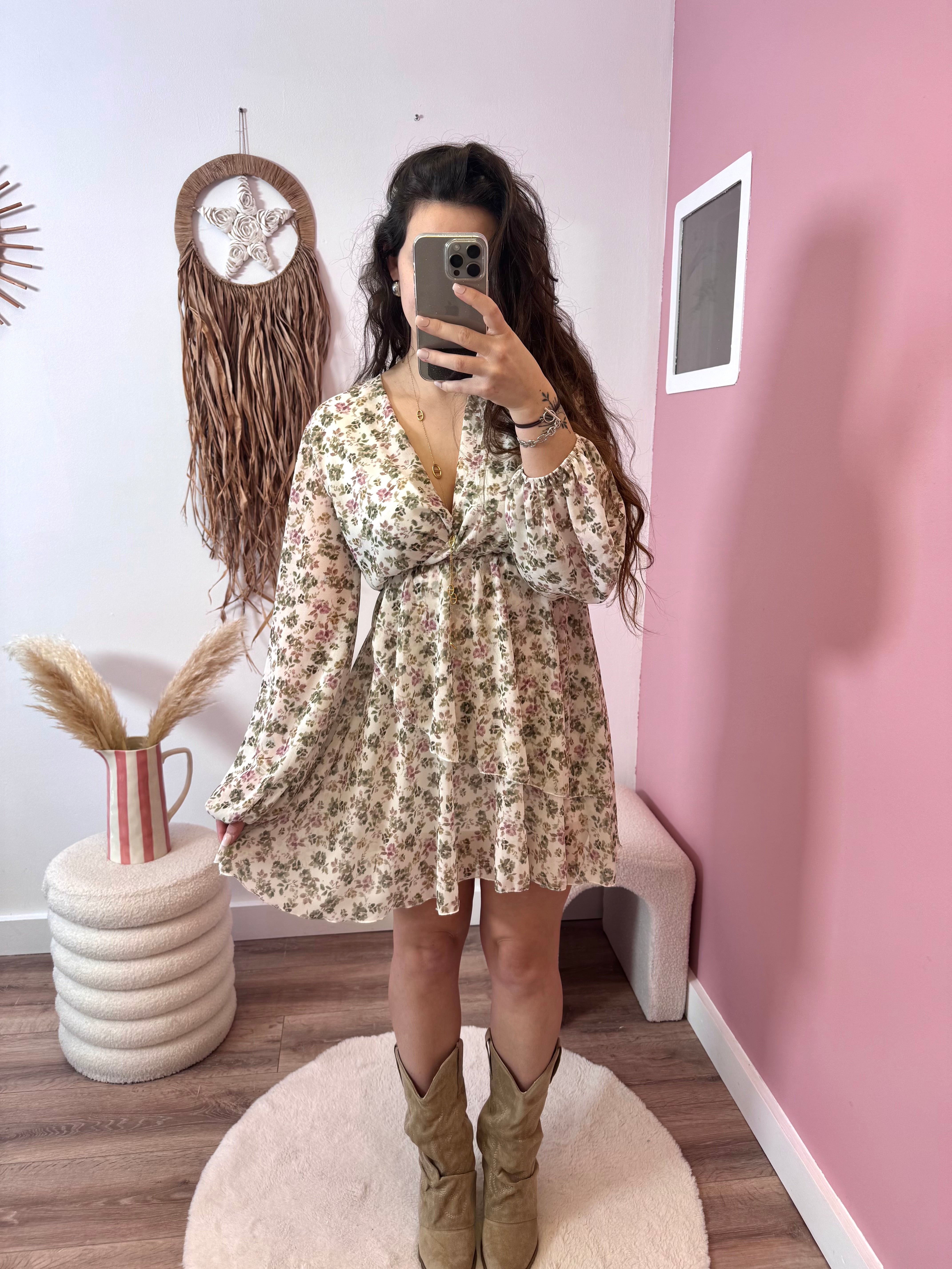 PRÉCOMMANDE ROBE ANA KAKI ( expédition dans la semaine)