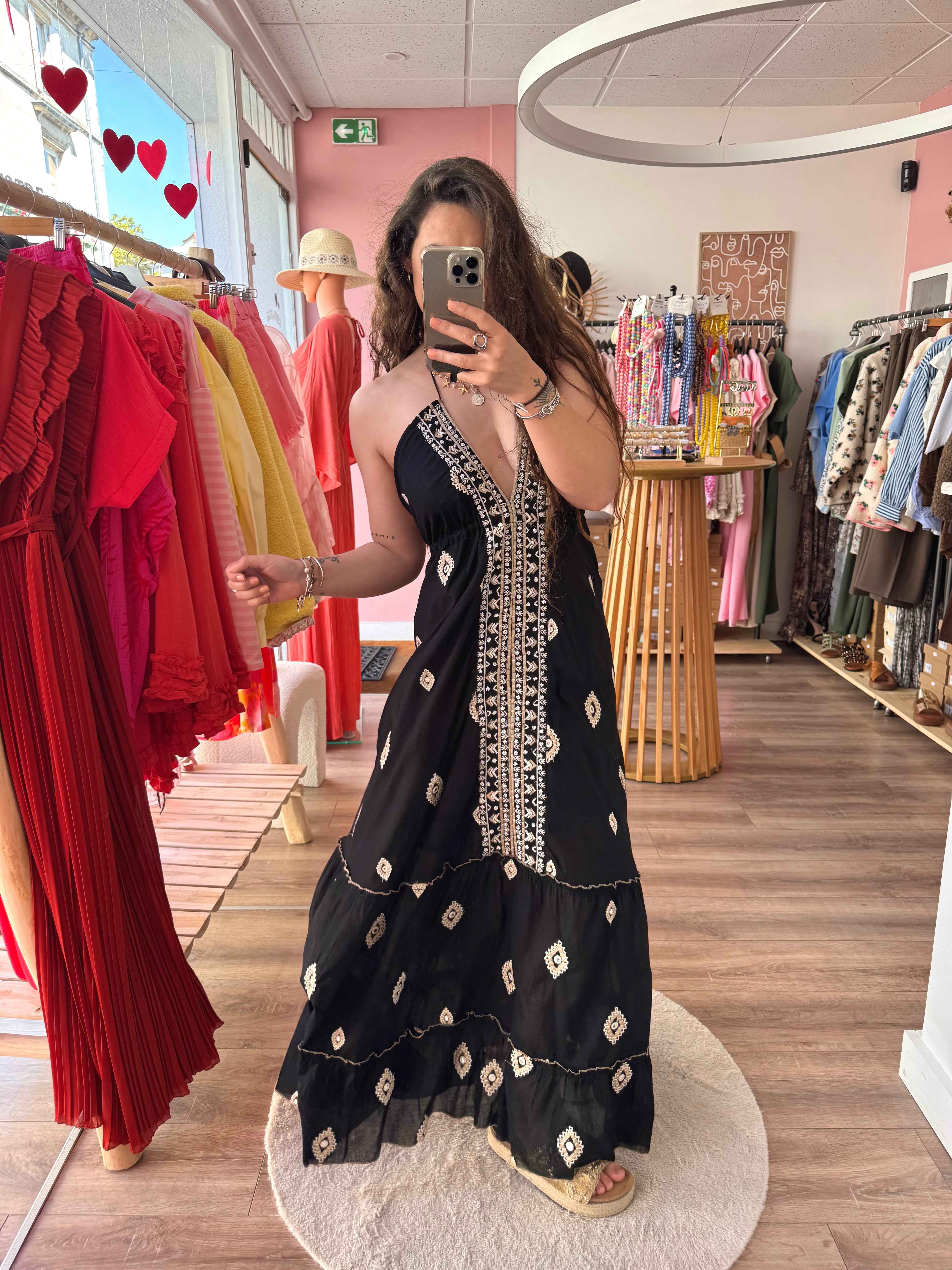 ROBE ŒIL NOIR DOS NU