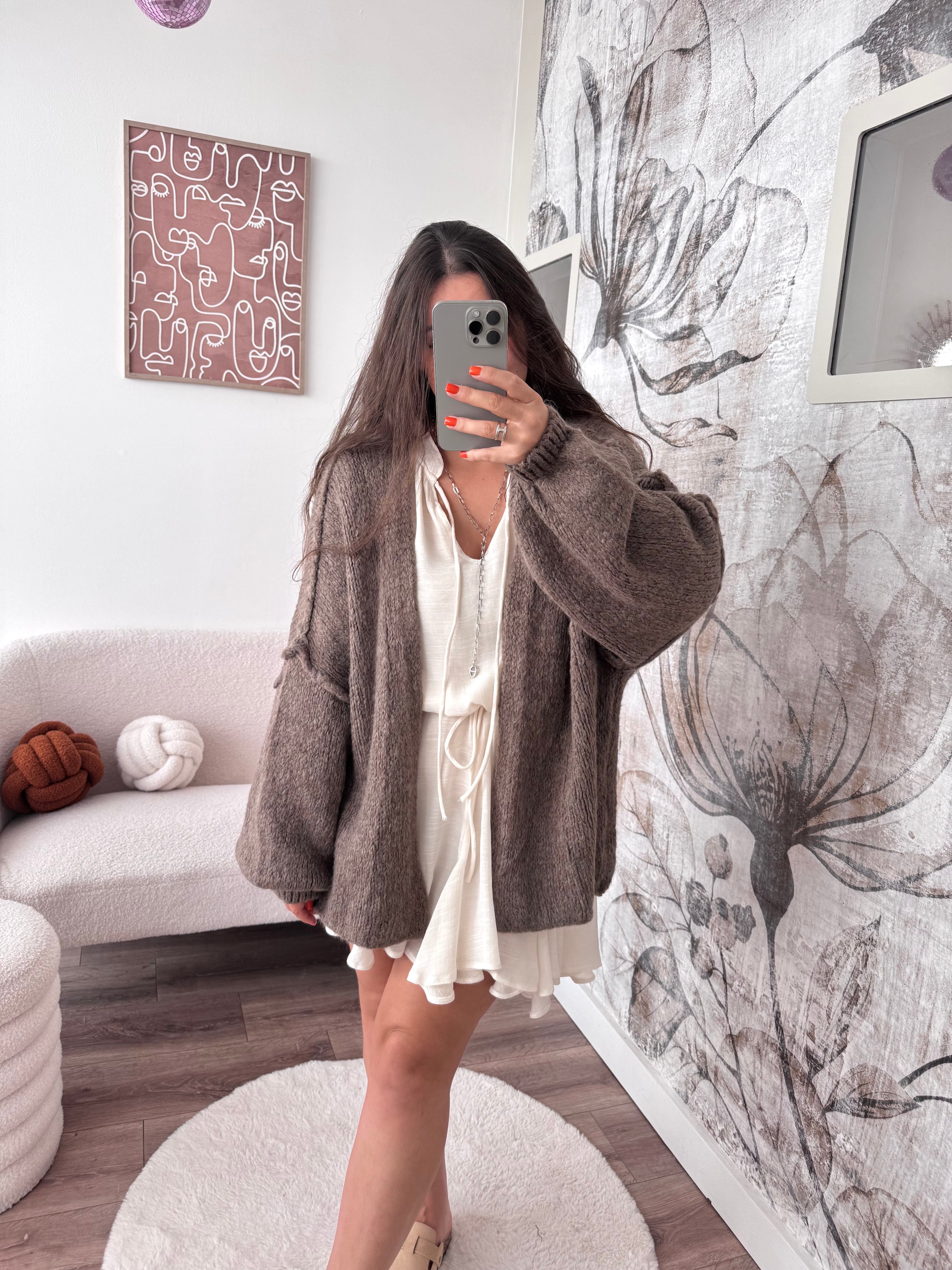 VESTE LÉA TAUPE