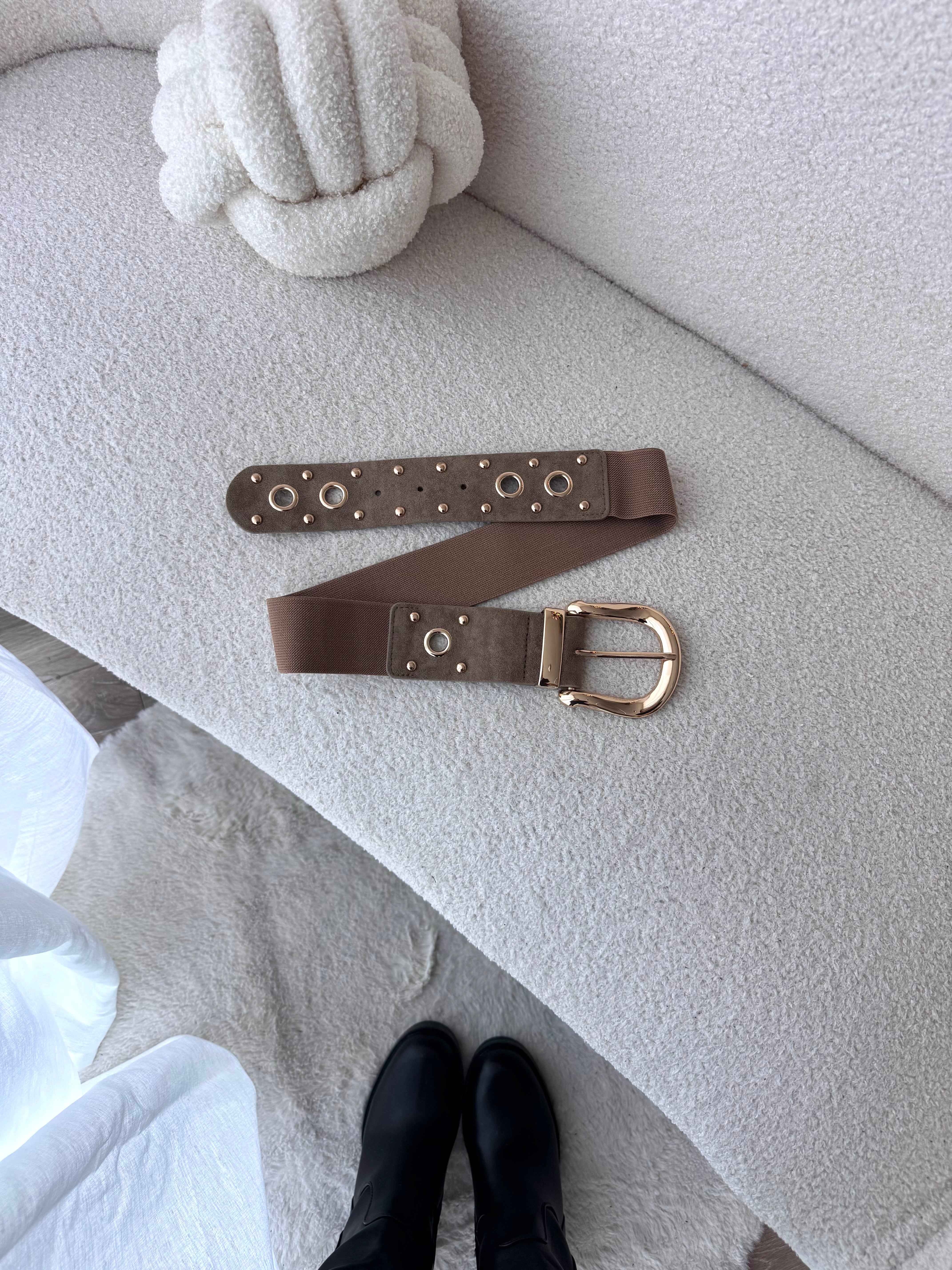 CEINTURE BEIGE CLOUS
