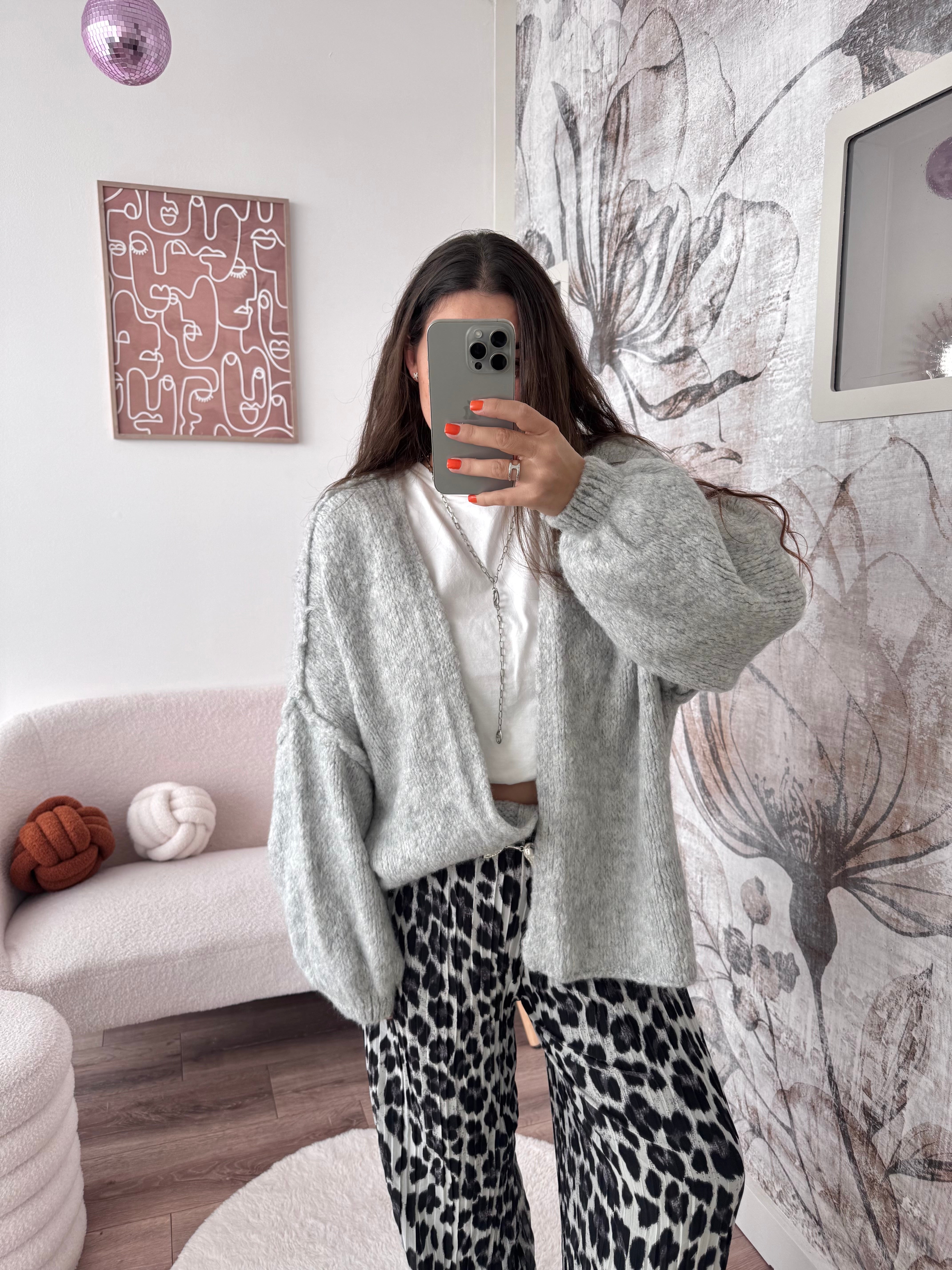 VESTE LÉA GRIS