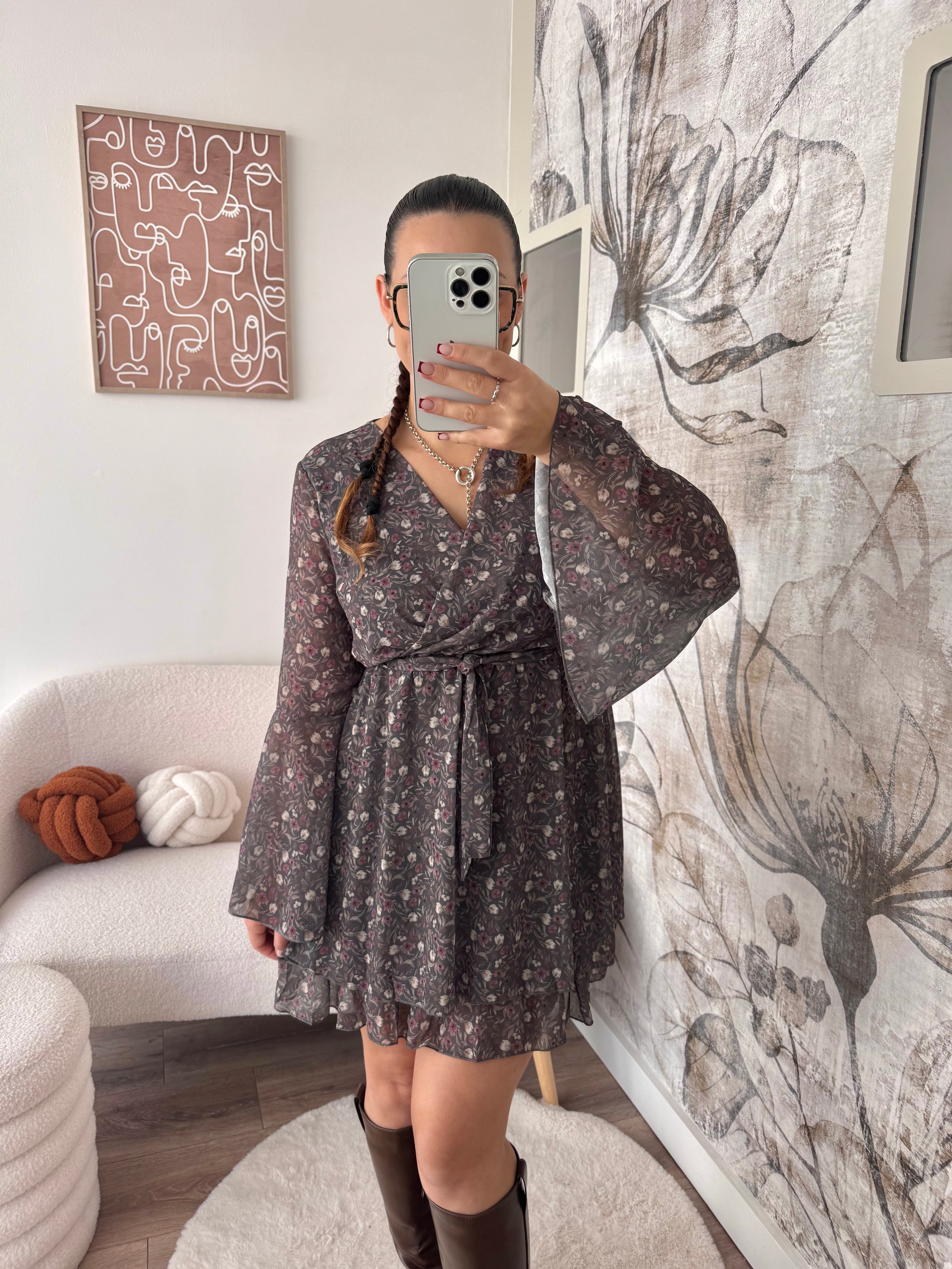 ROBE FLEURIE COURTE