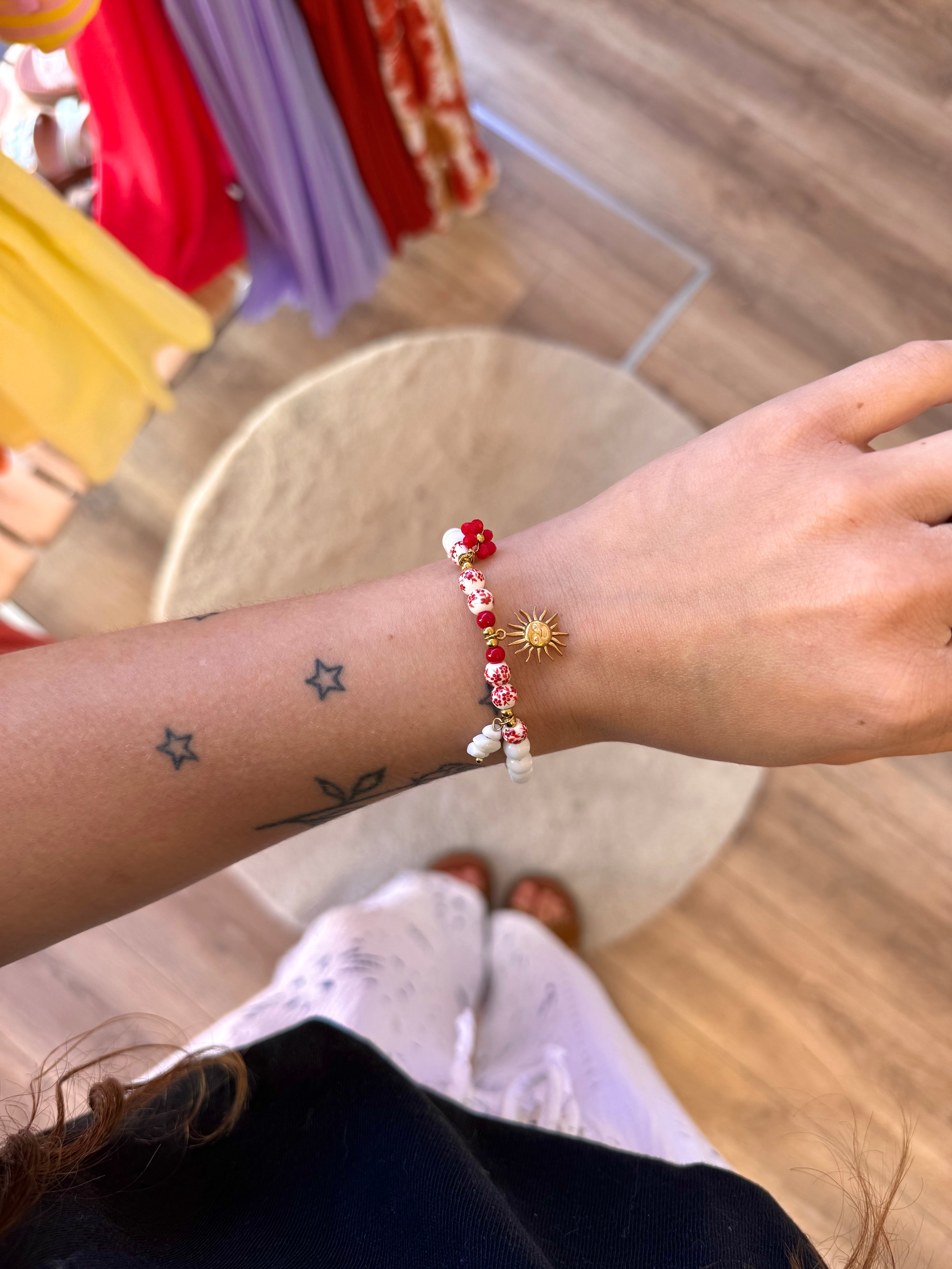 BRACELET SOLEIL ROUGE