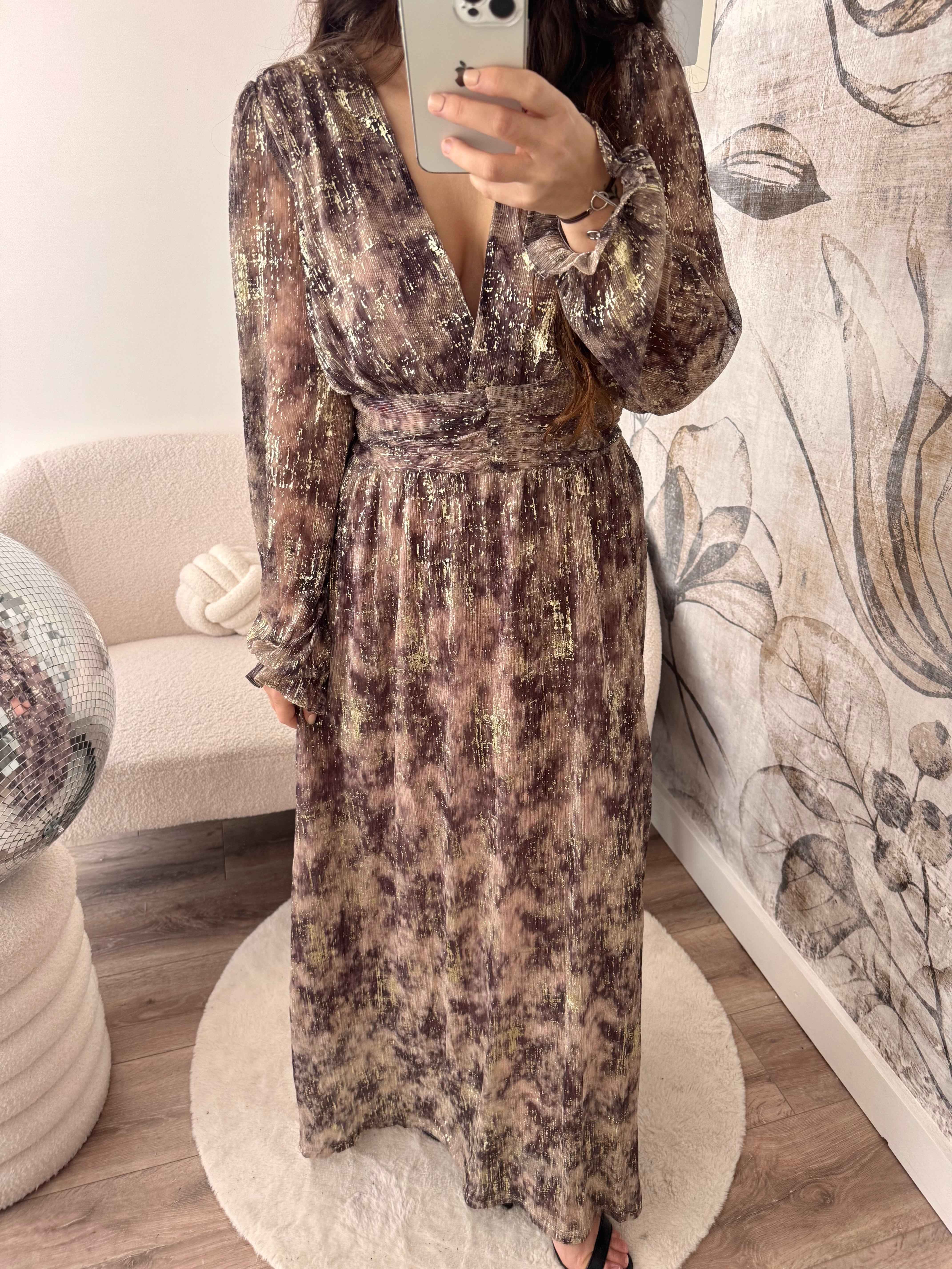 ROBE LONGUE DORÉ