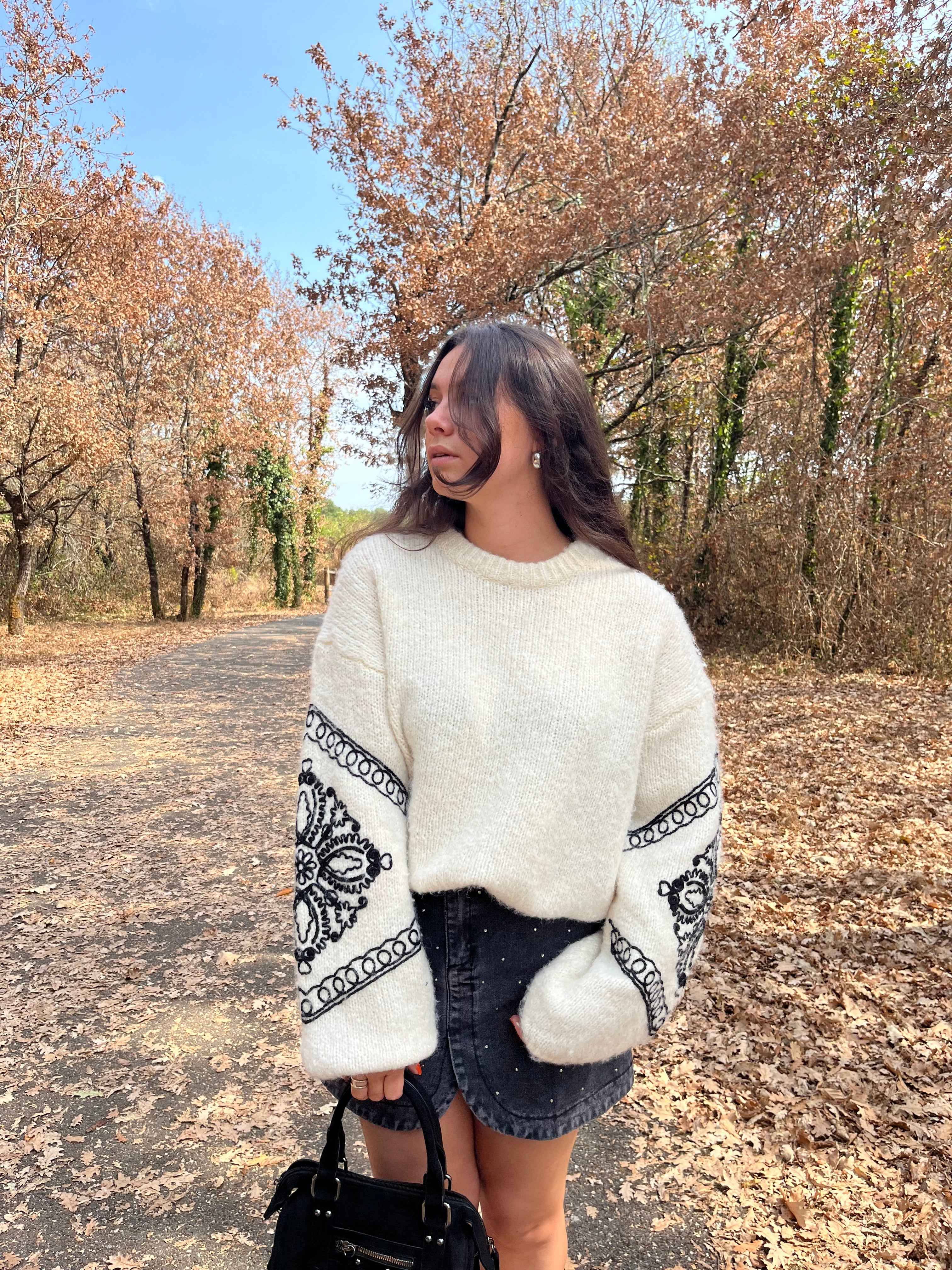 PULL BOHÈME BEIGE