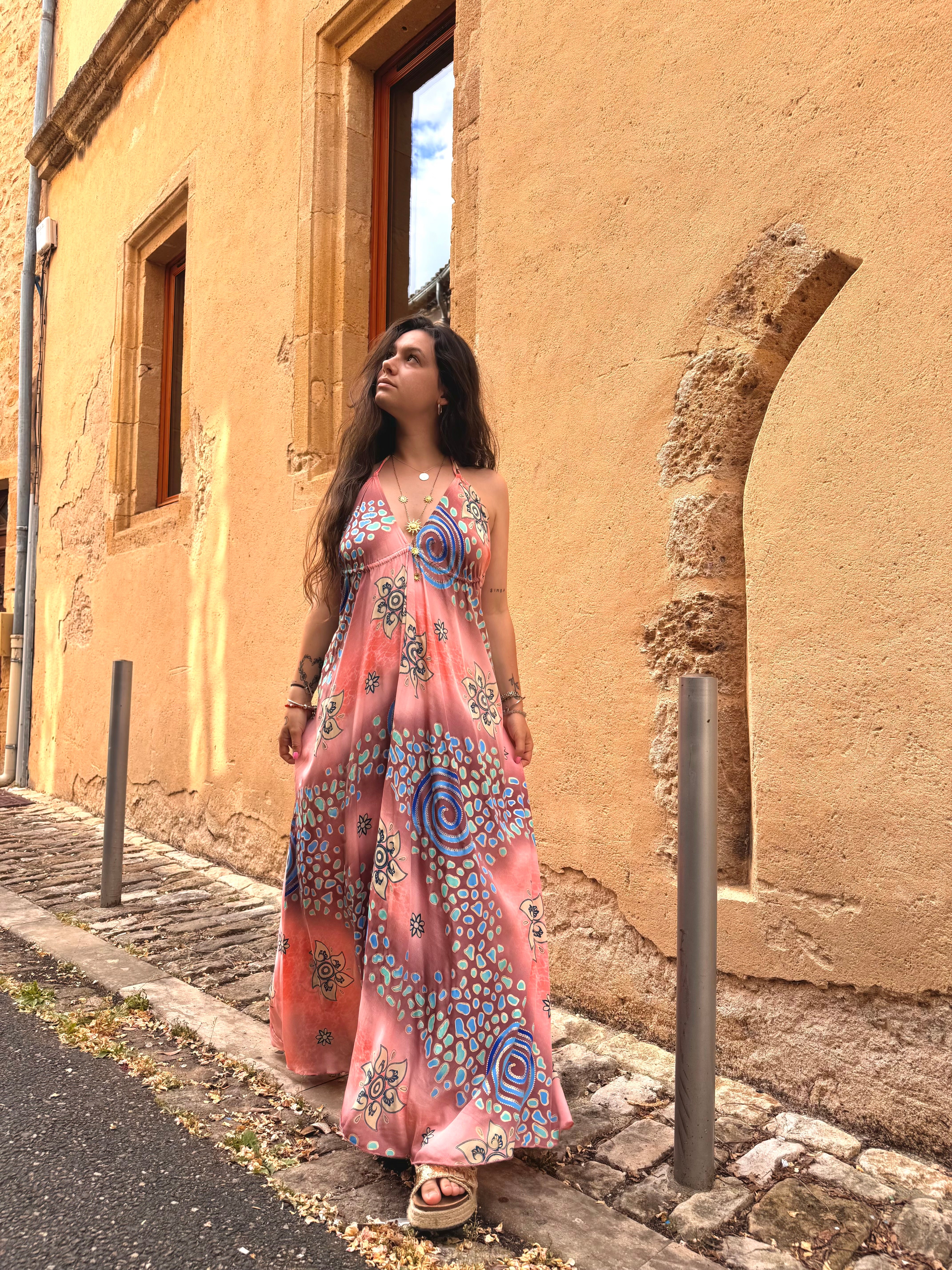 ROBE BOHÈME ORANGE