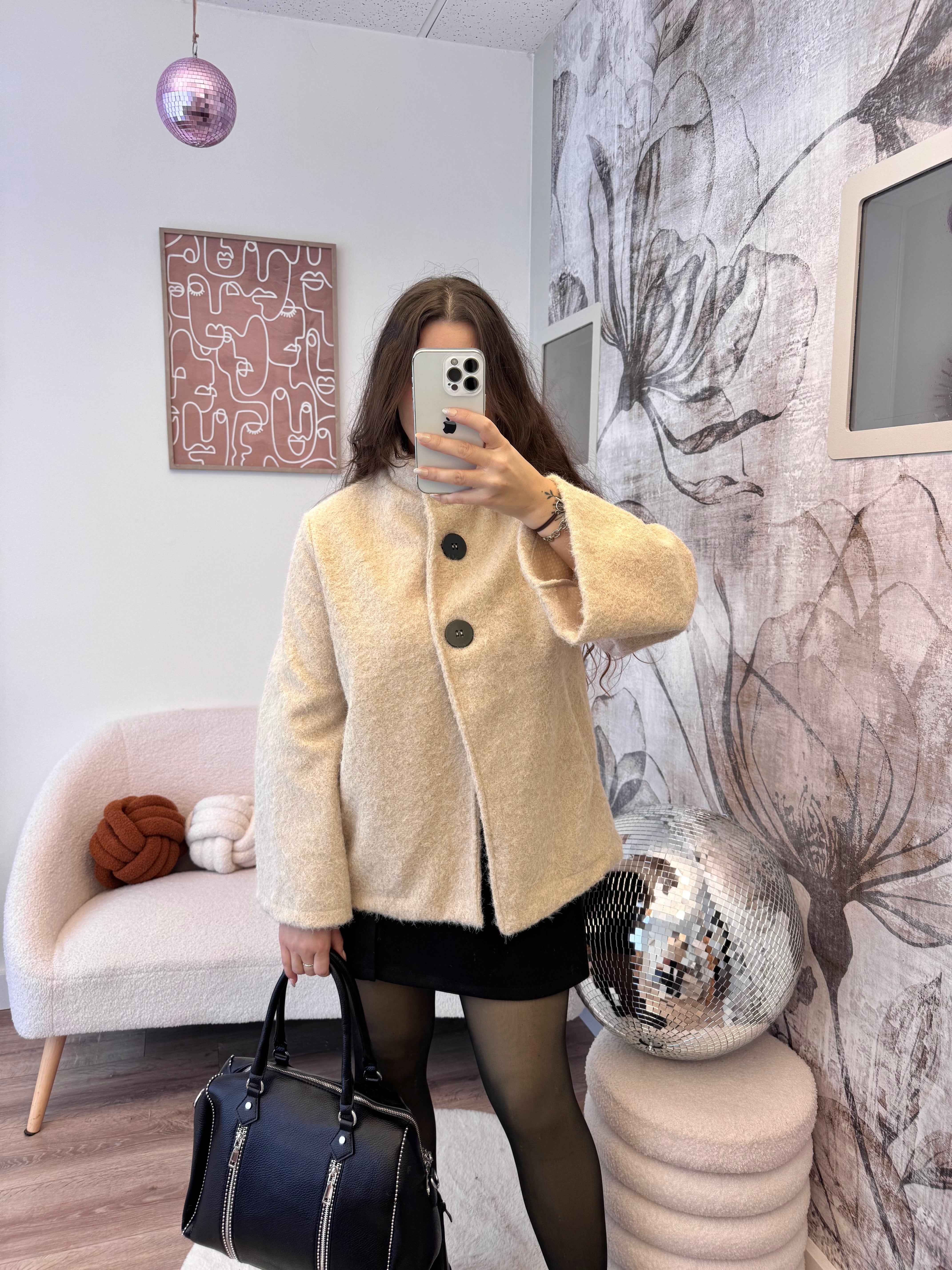 VESTE PALOMA BEIGE 100% COTON