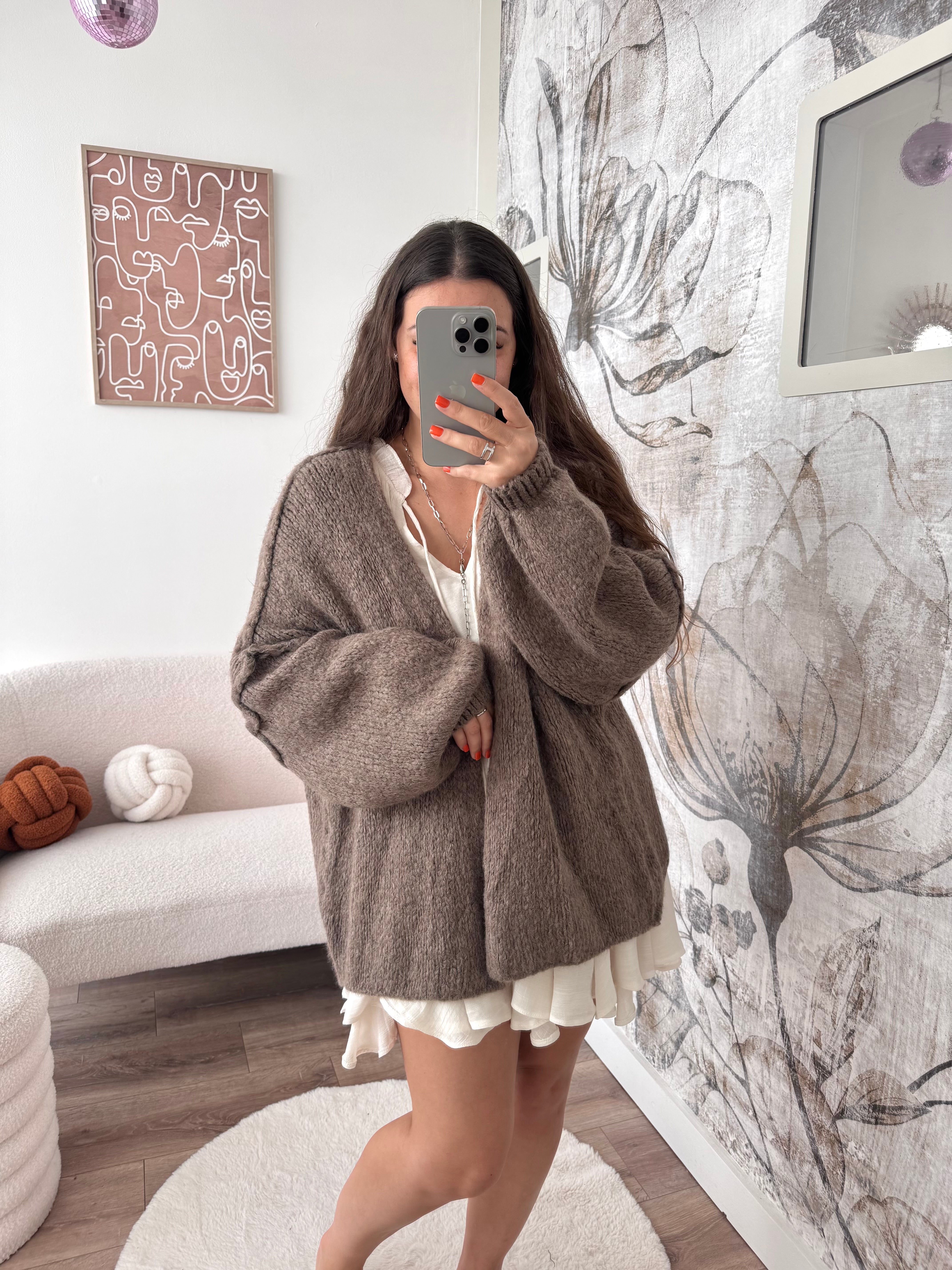 VESTE LÉA TAUPE