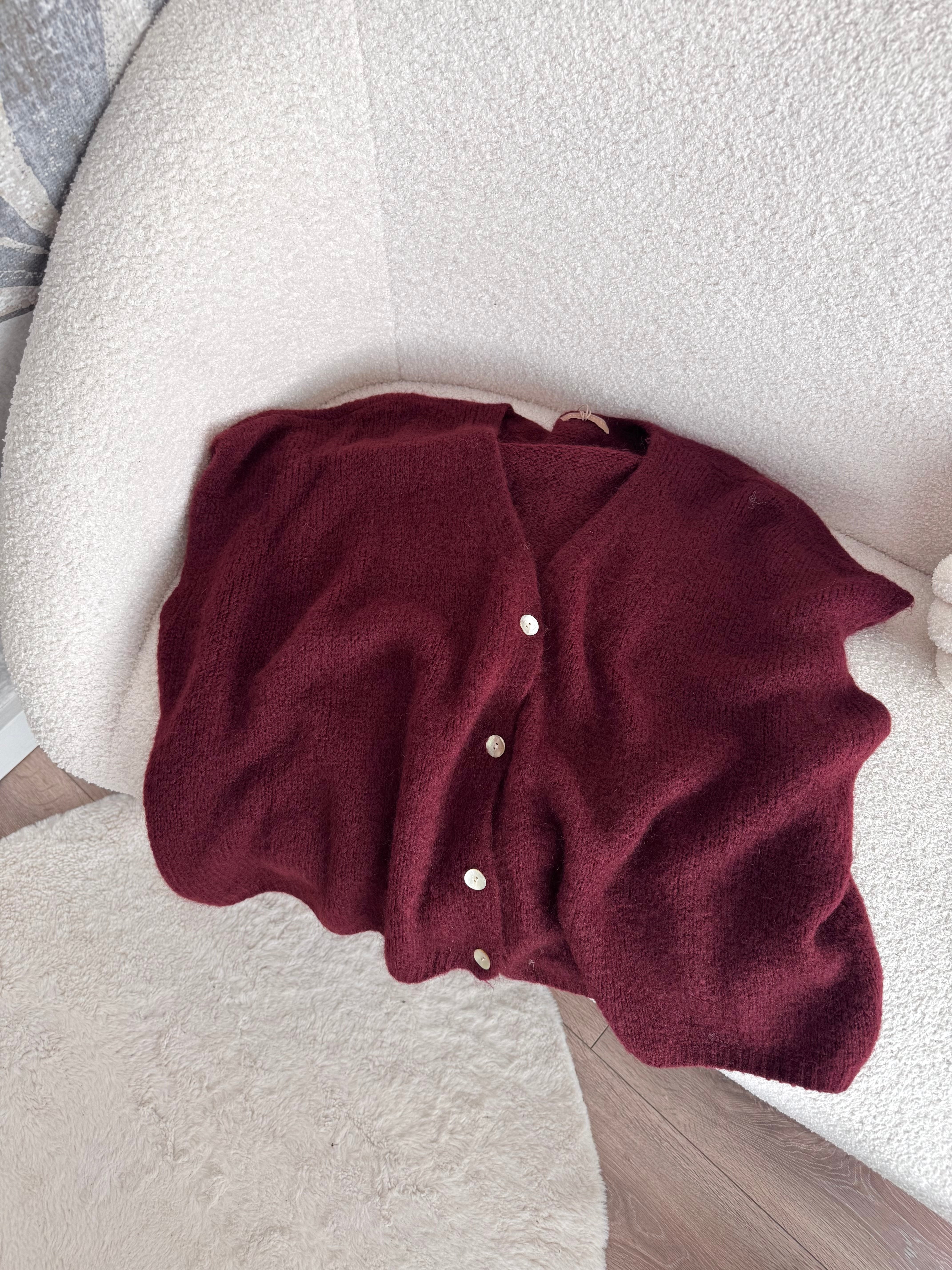 GILET BORDEAUX SANS MANCHE