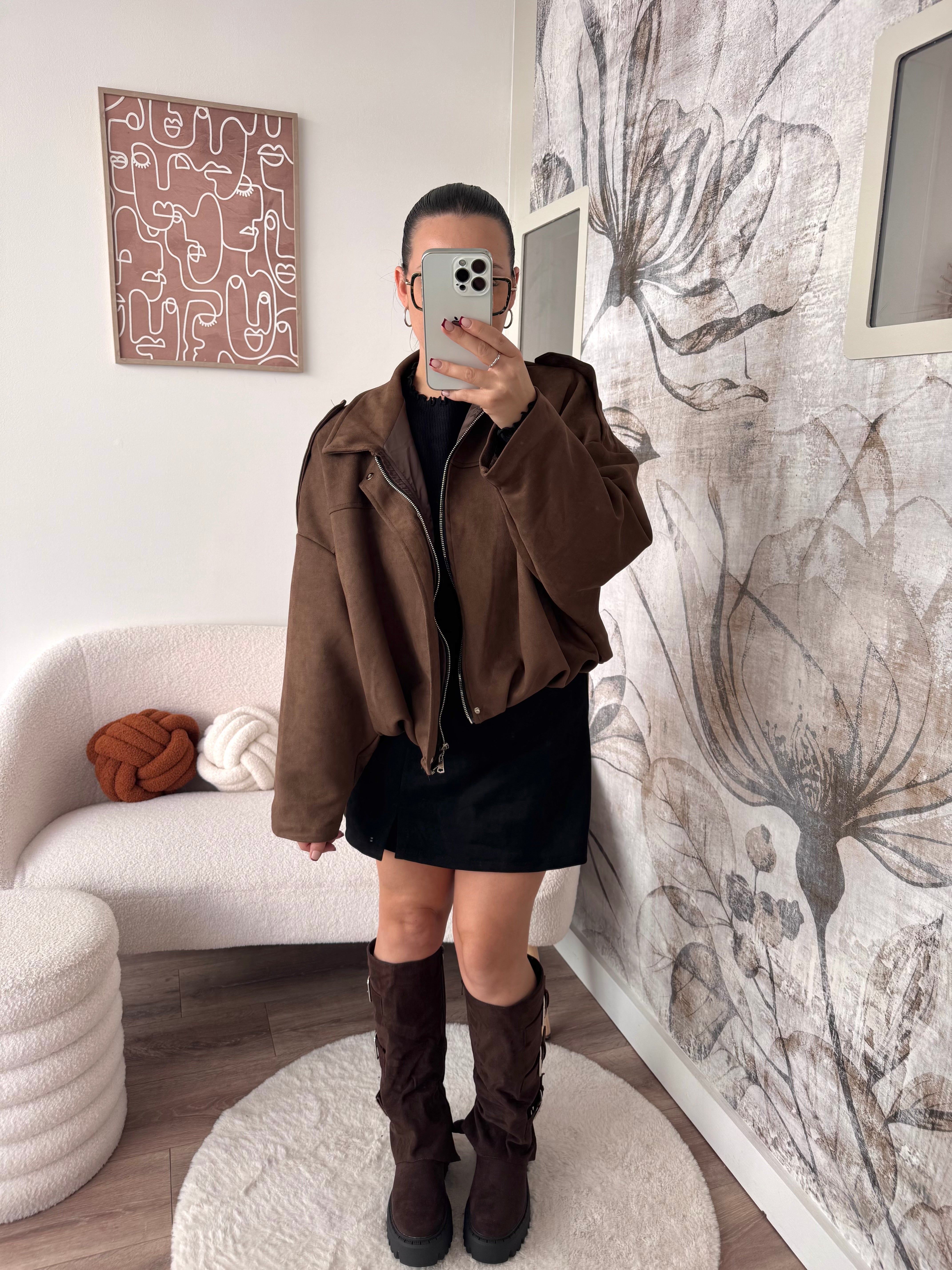 VESTE ARIA MARRON