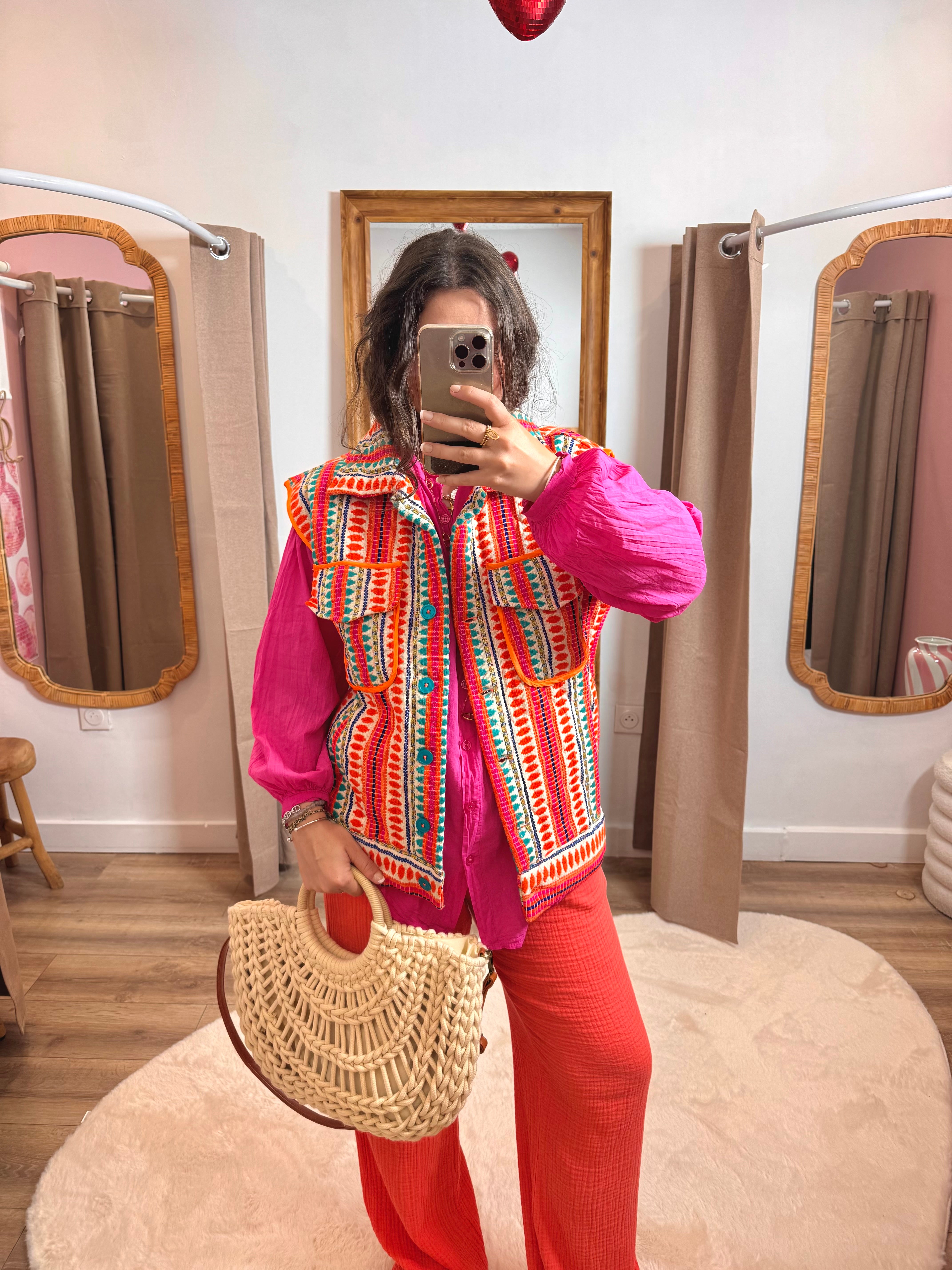 VESTE SANS MANCHE BOHÈME