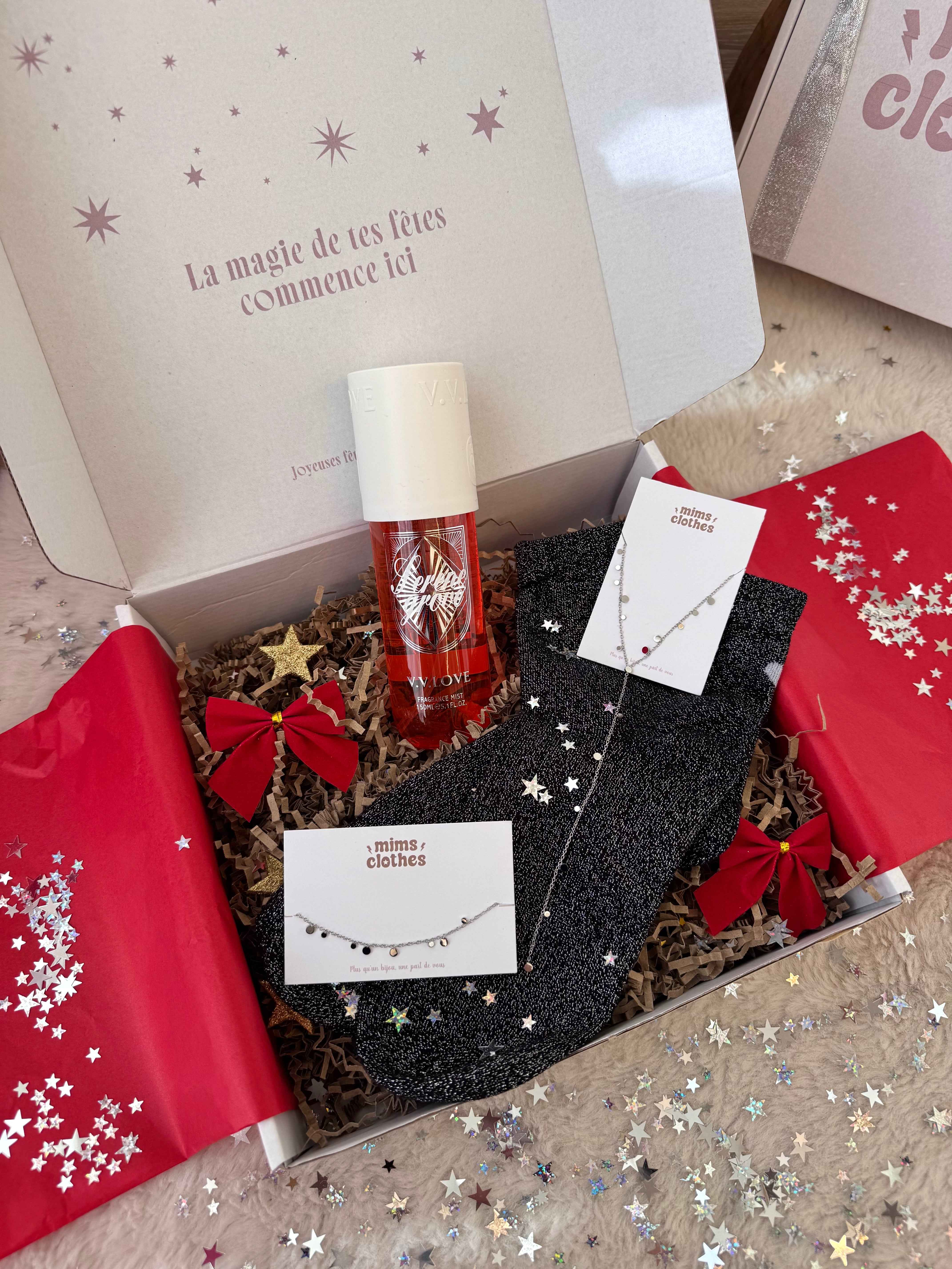 COFFRET NOEL DORÉ OU ARGENTÉ ( 4 cadeaux )