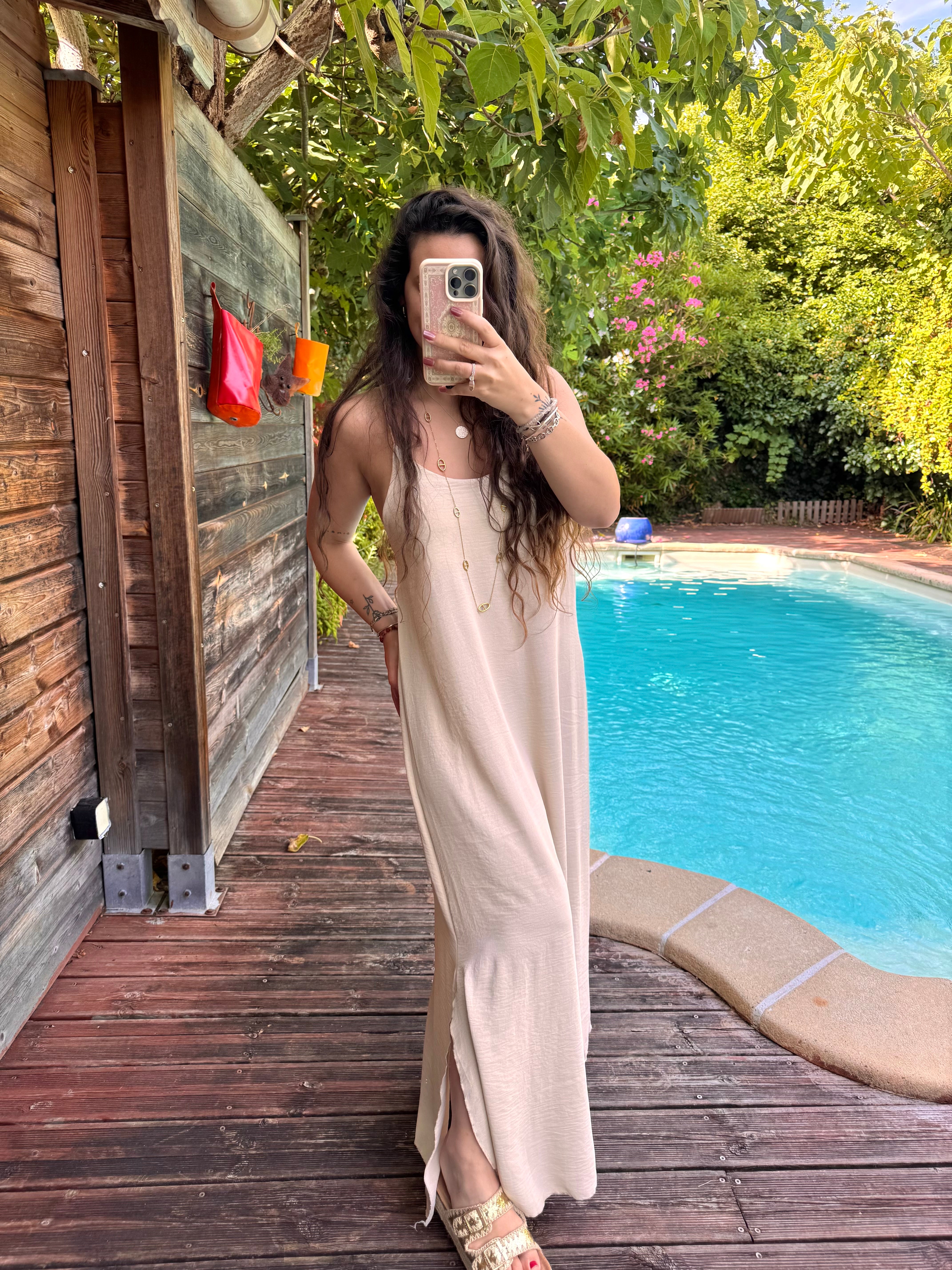 ROBE FLUIDE BEIGE
