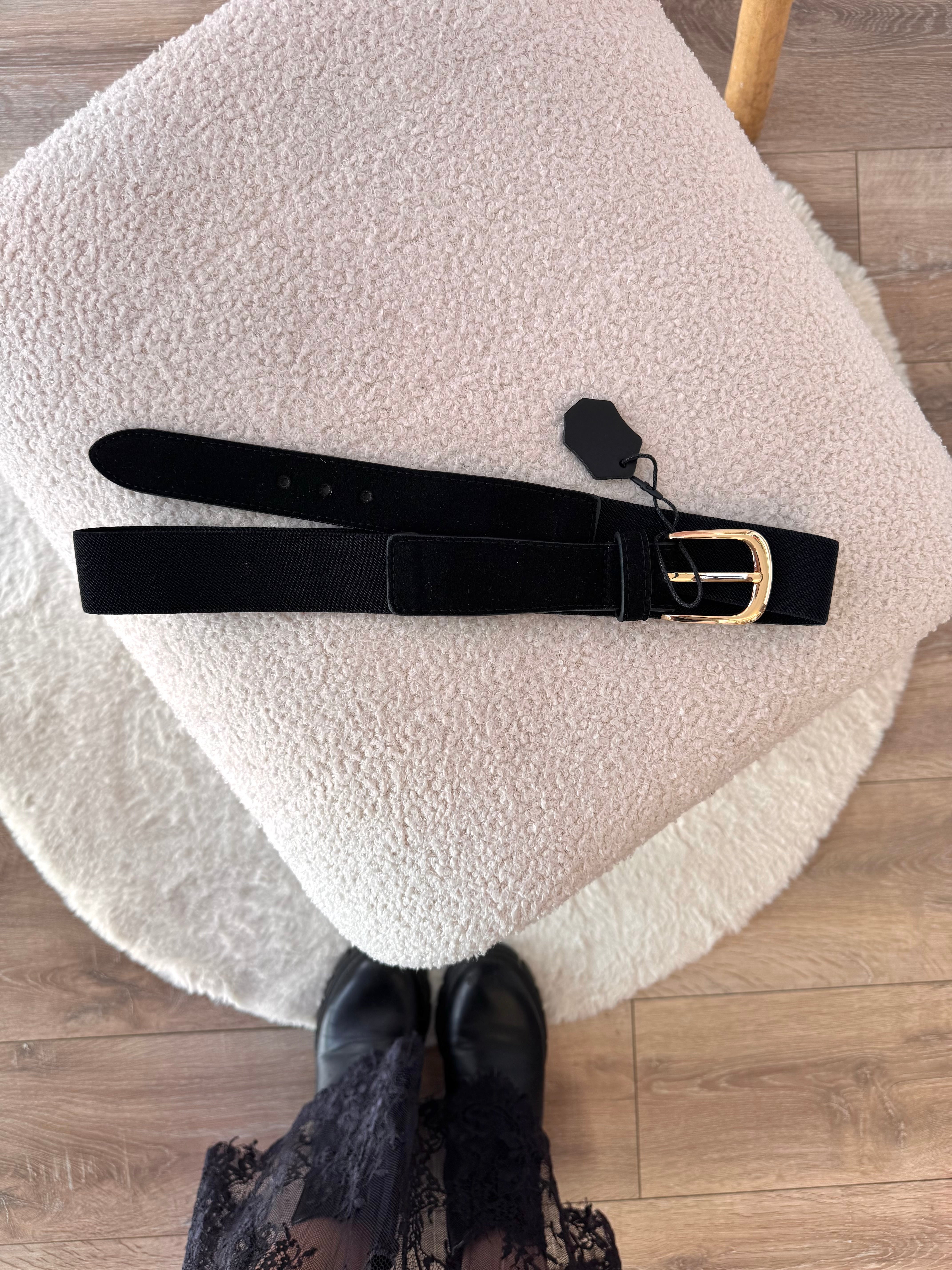 CEINTURE 50% CUIR NOIR