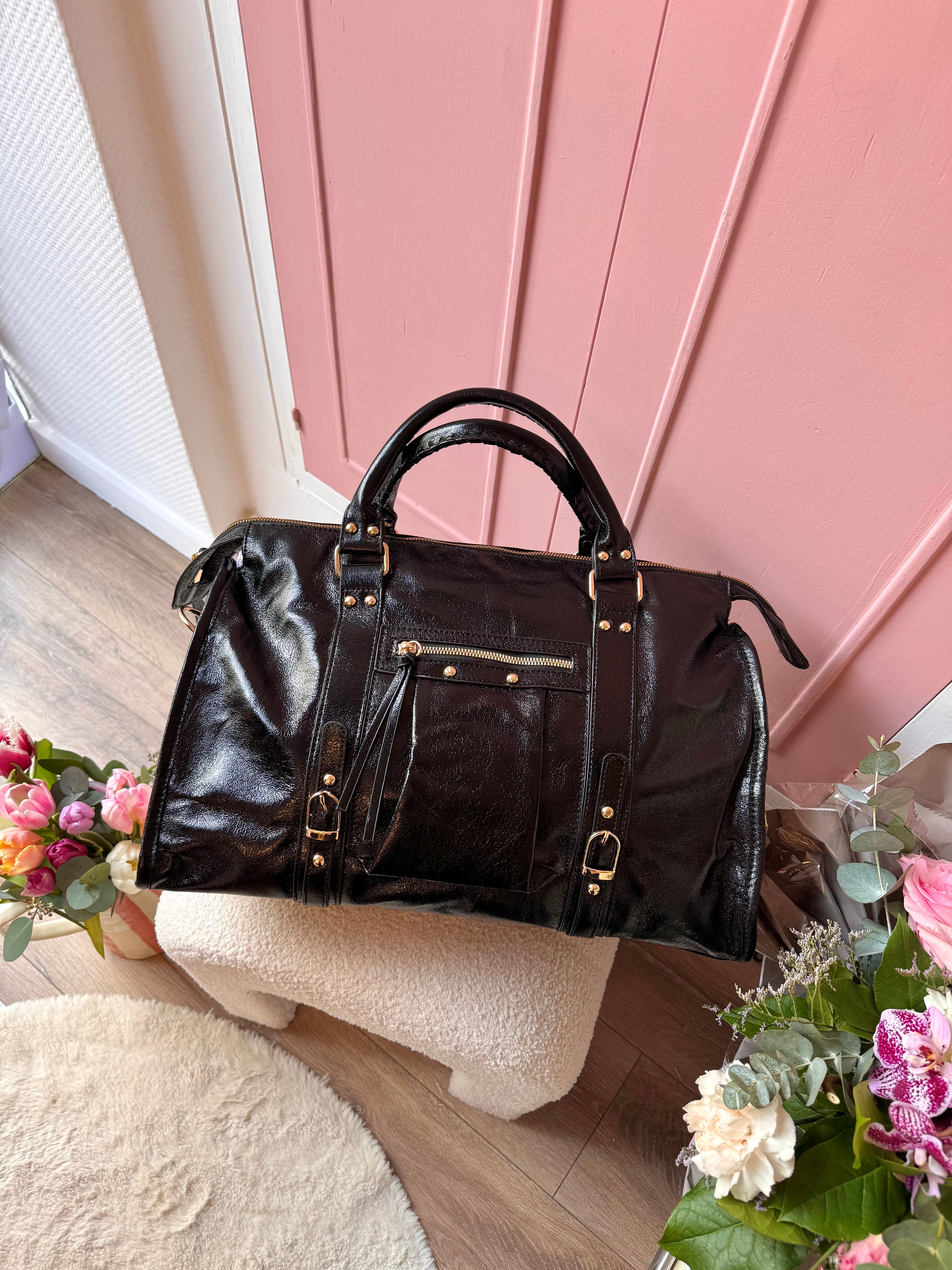 SAC XXL BRILLANT NOIR