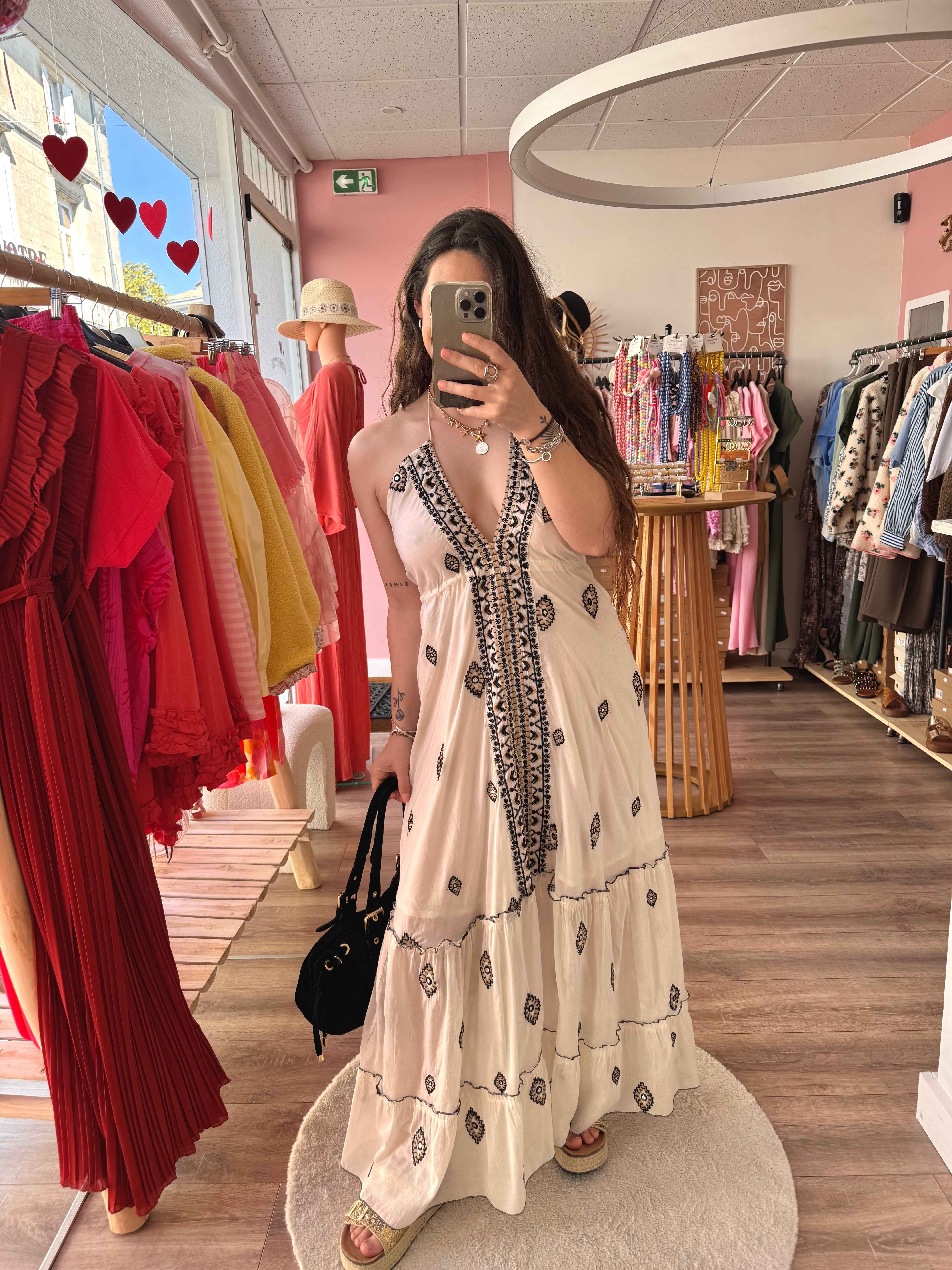ROBE ŒIL BLANCHE DOS NU