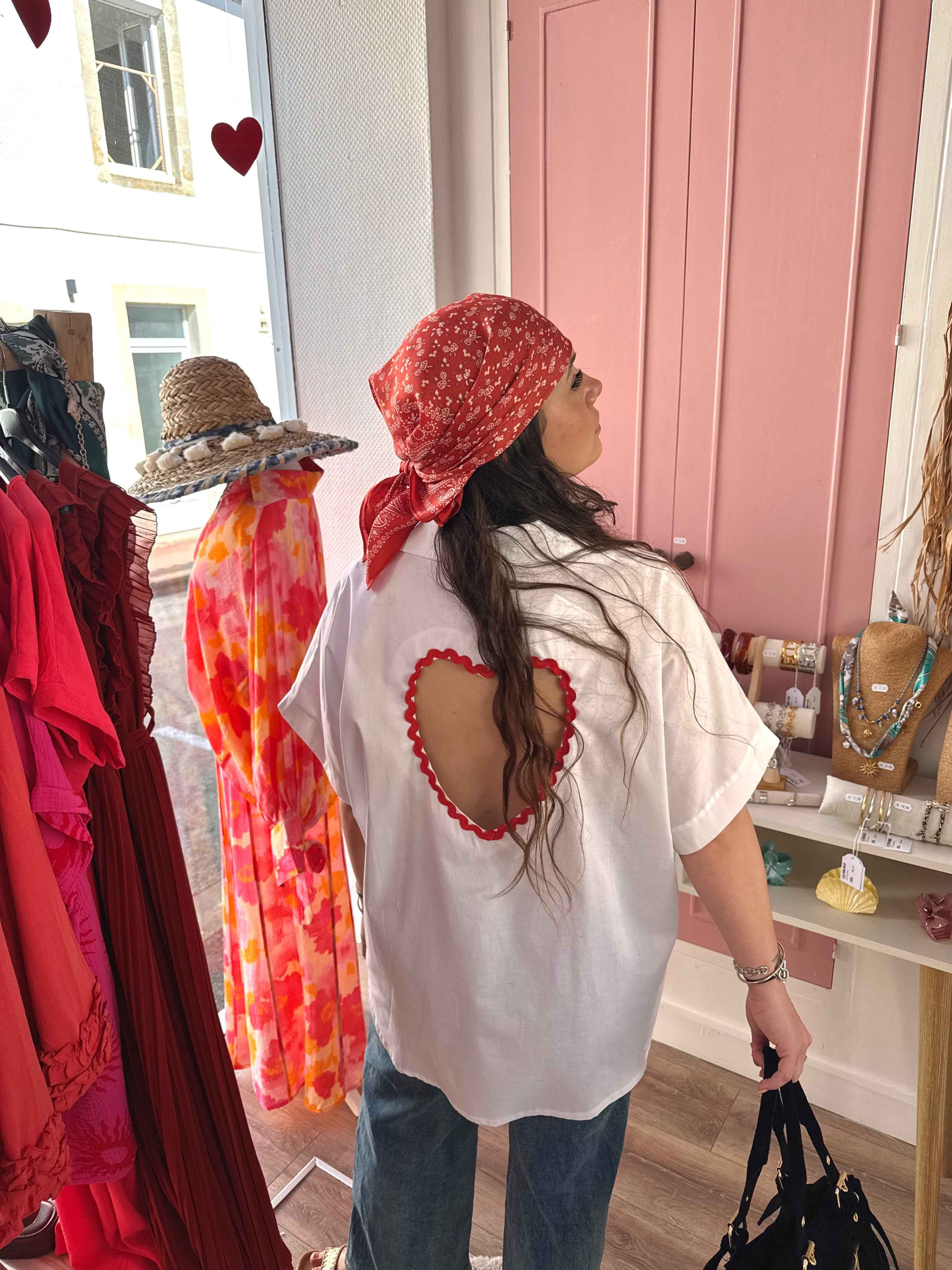 CHEMISE CŒUR DOS NU