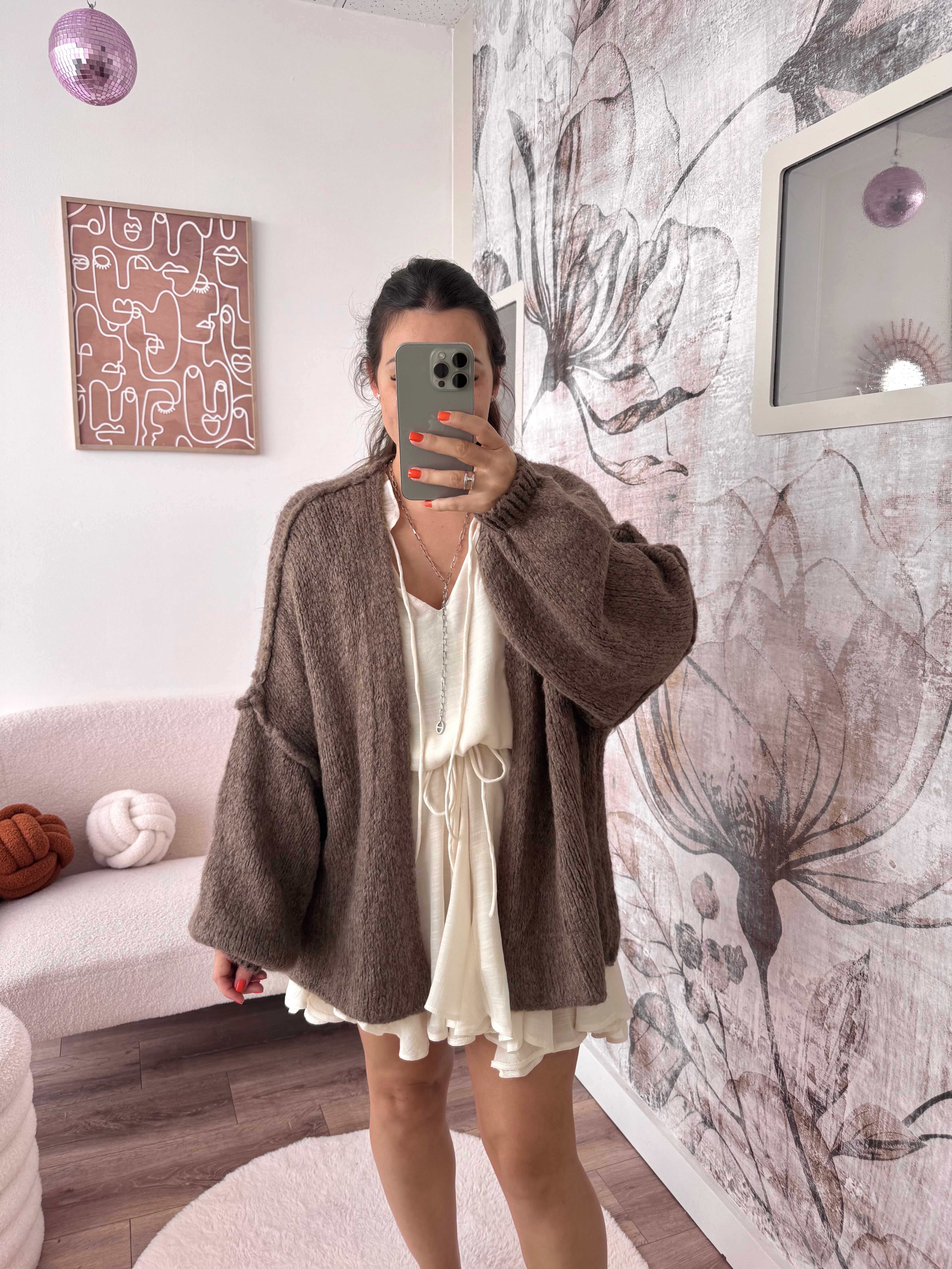VESTE LÉA TAUPE