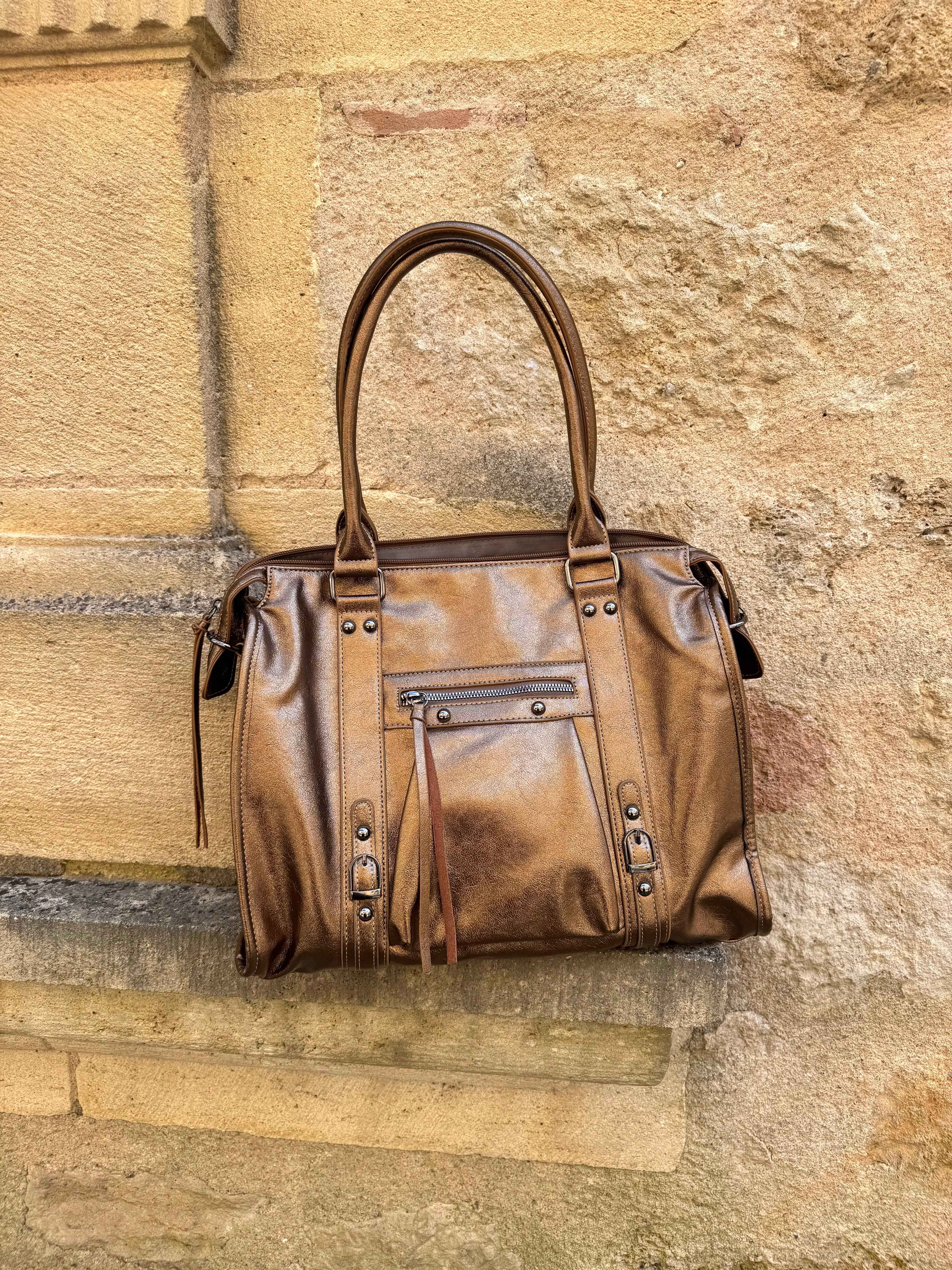 SAC LOUISE XXL BRONZE