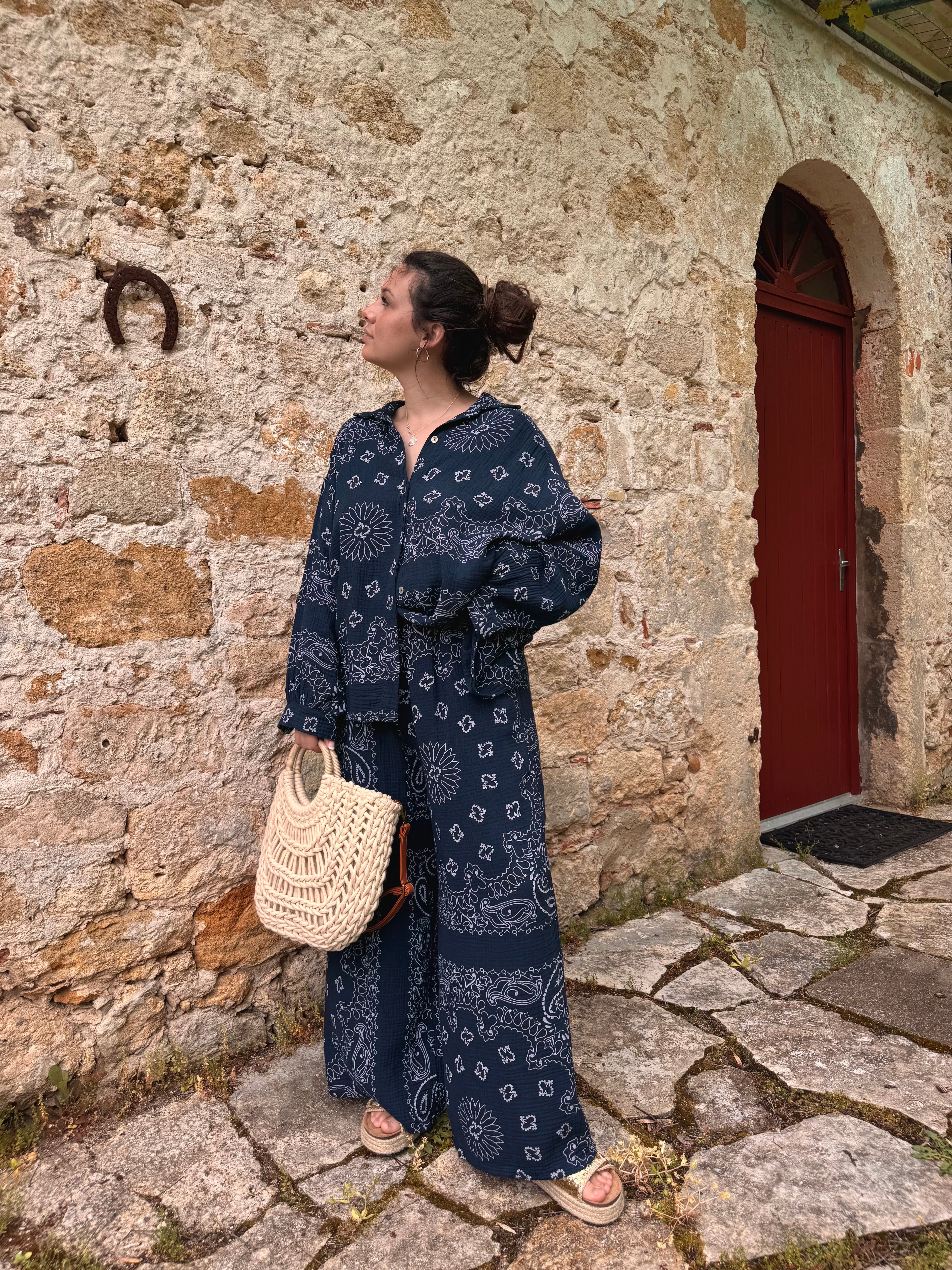ENSEMBLE BOHÈME BLEU MARINE