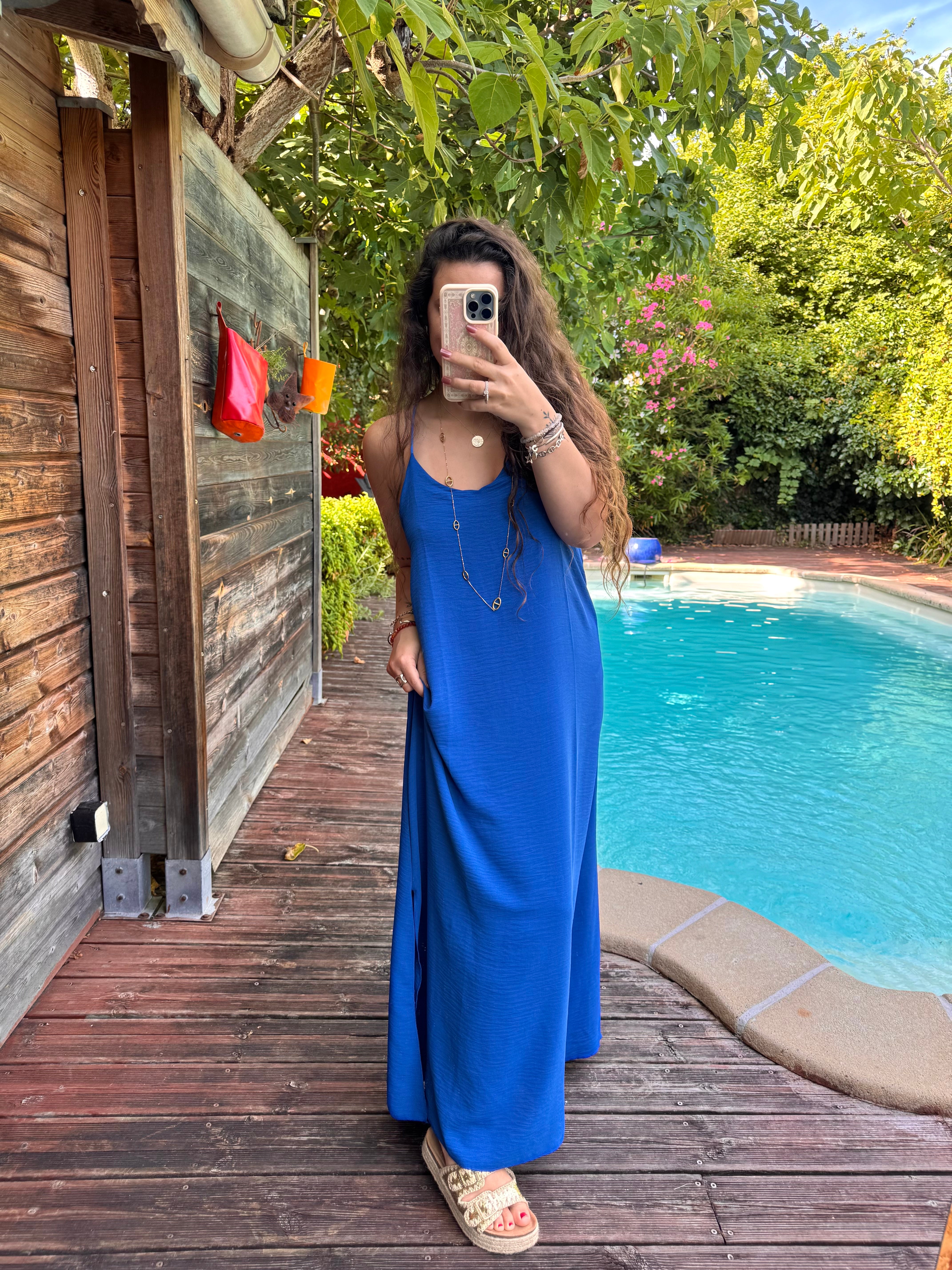 ROBE FLUIDE BLEU