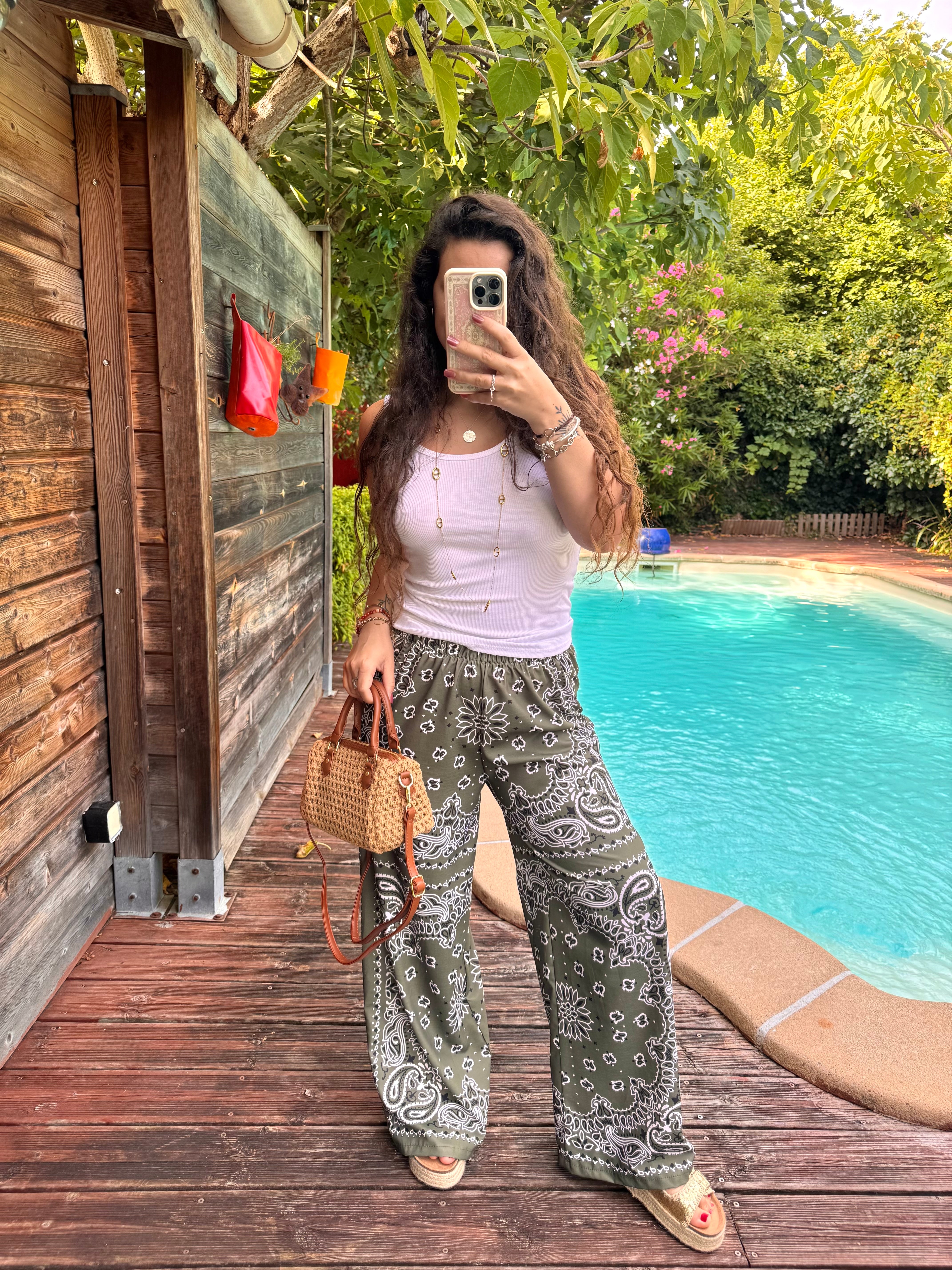 PANTALON BANDANA KAKI