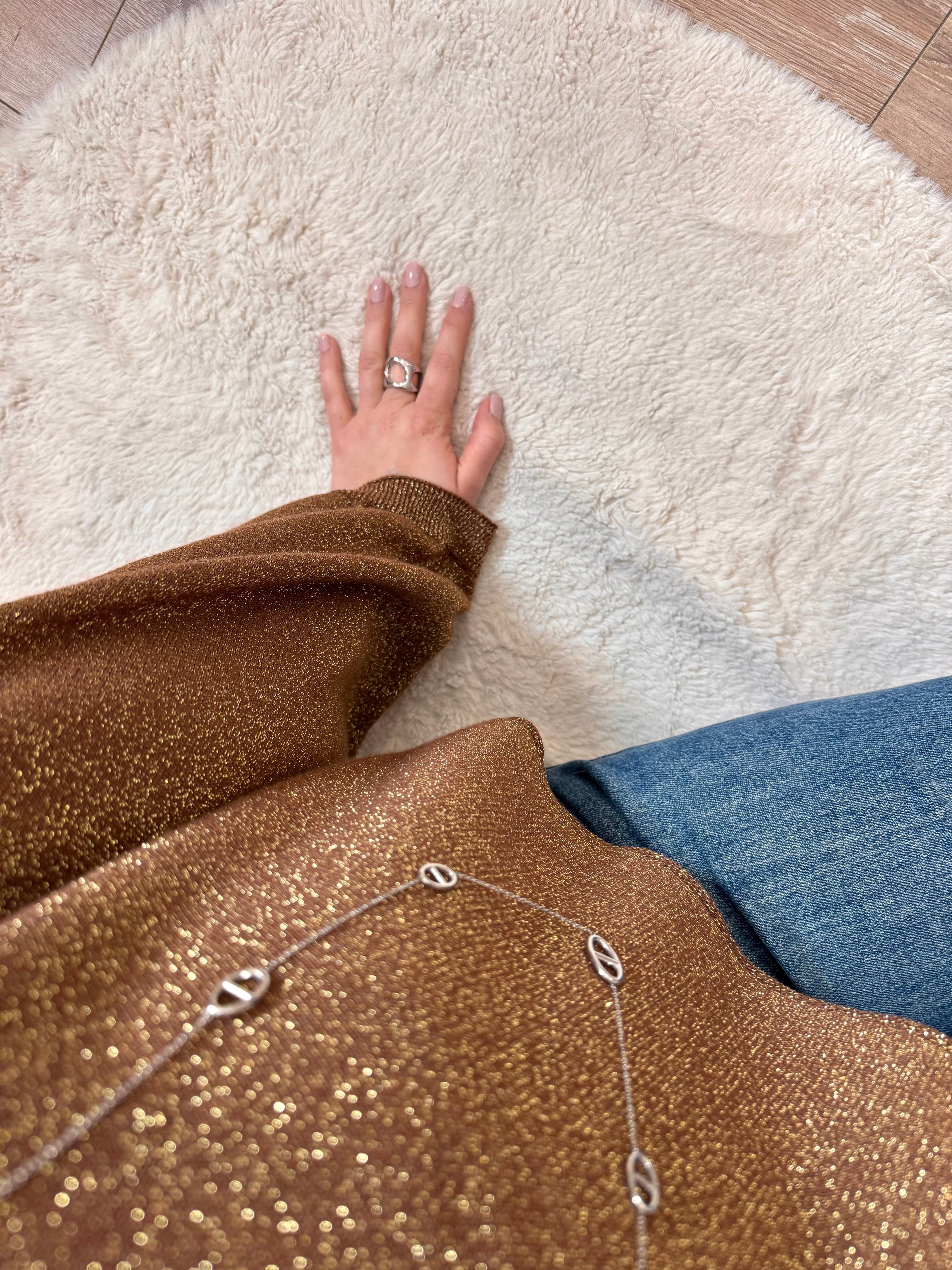 HAUT À PAILLETTE CHOCO