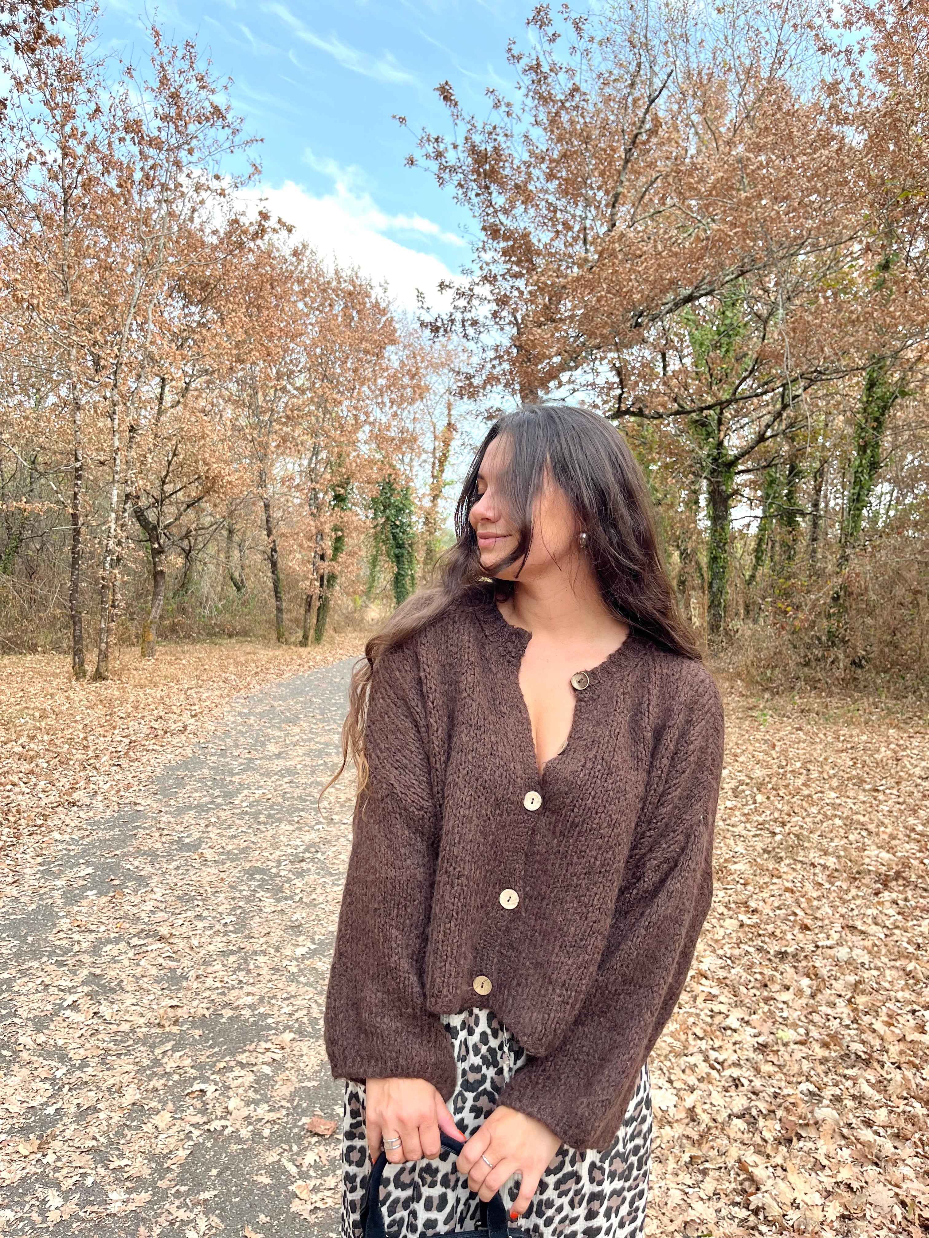 PULL NUAGE CHOCOLAT