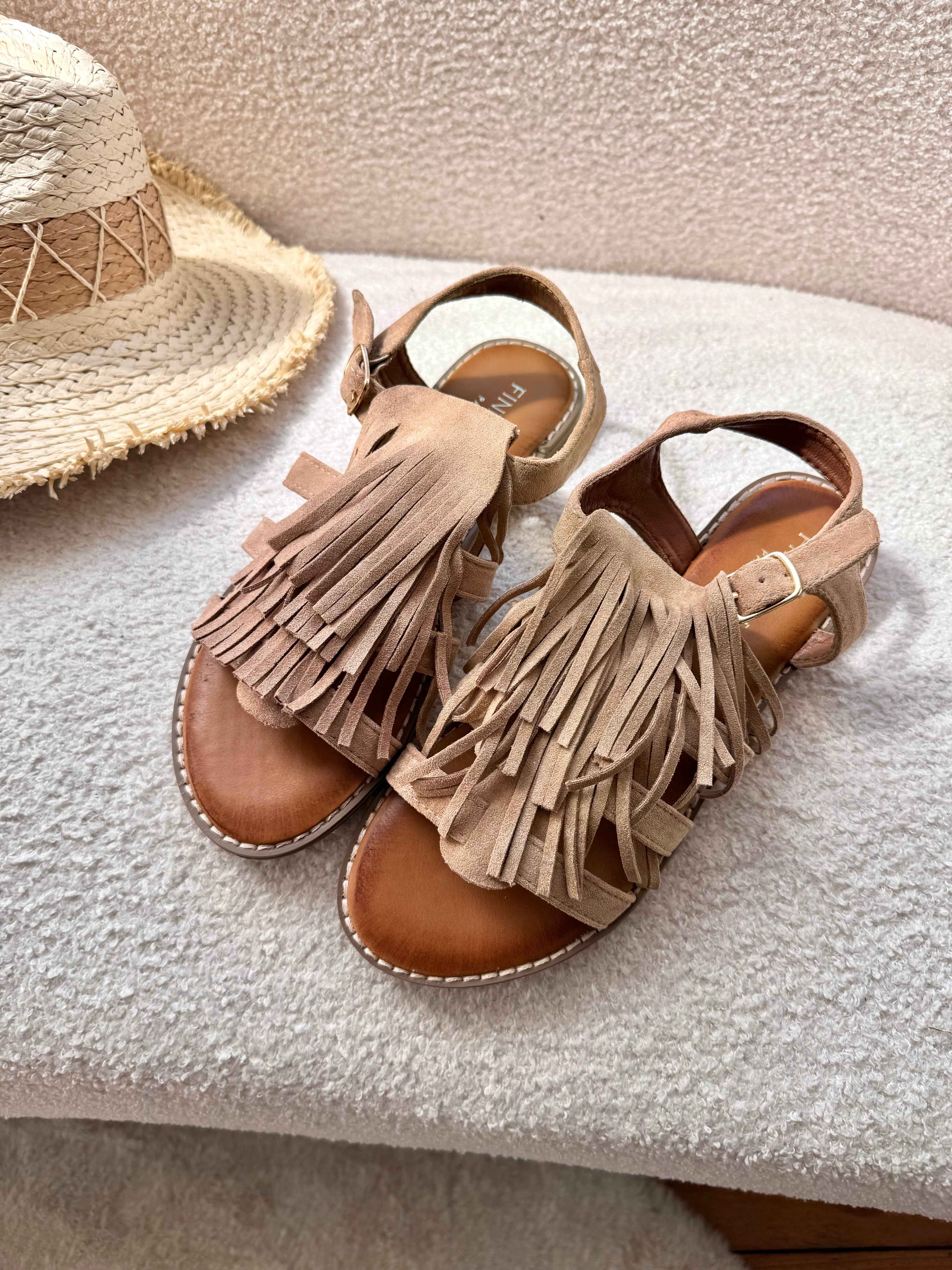 SANDALES BEIGE