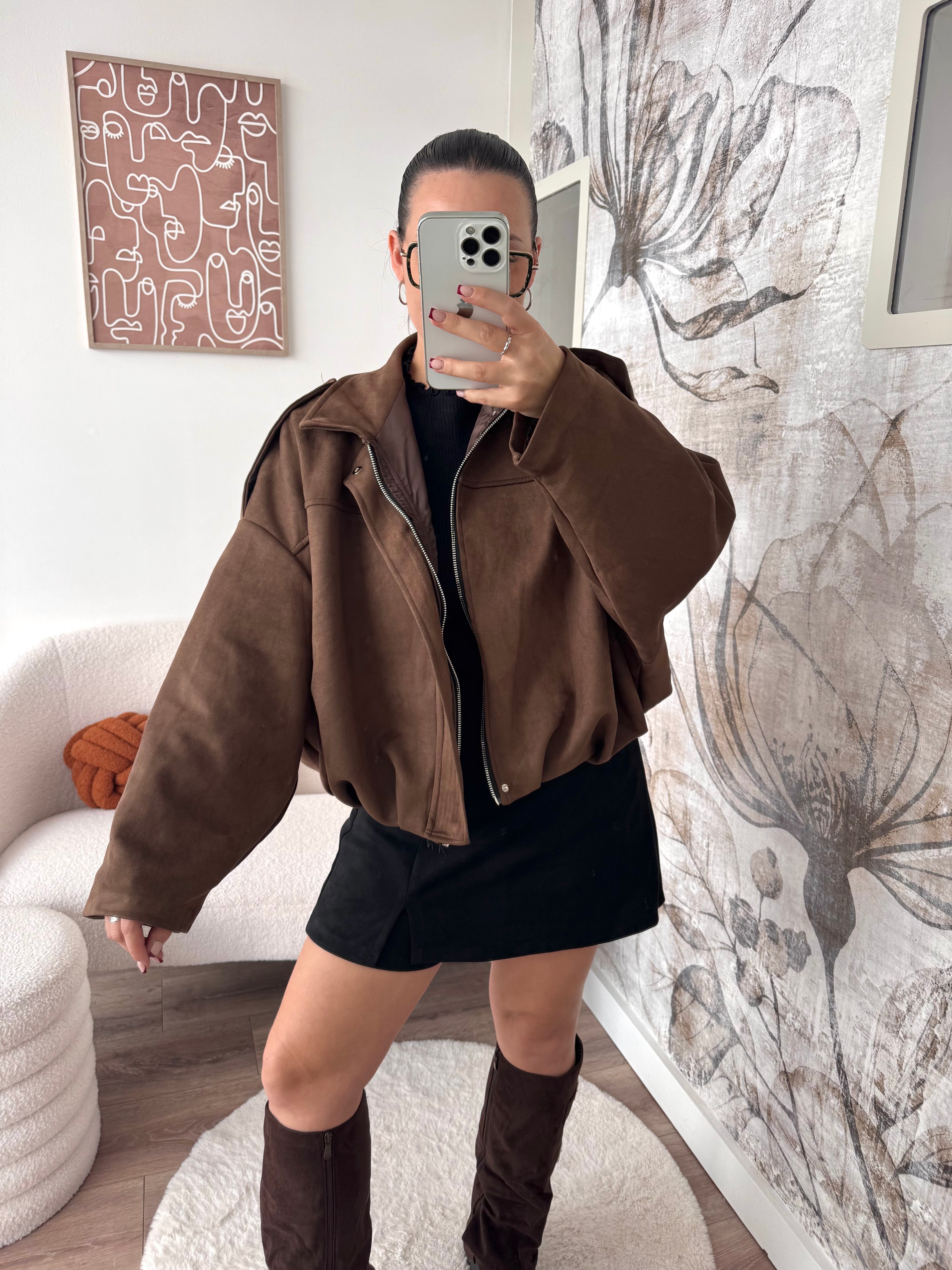 VESTE ARIA MARRON