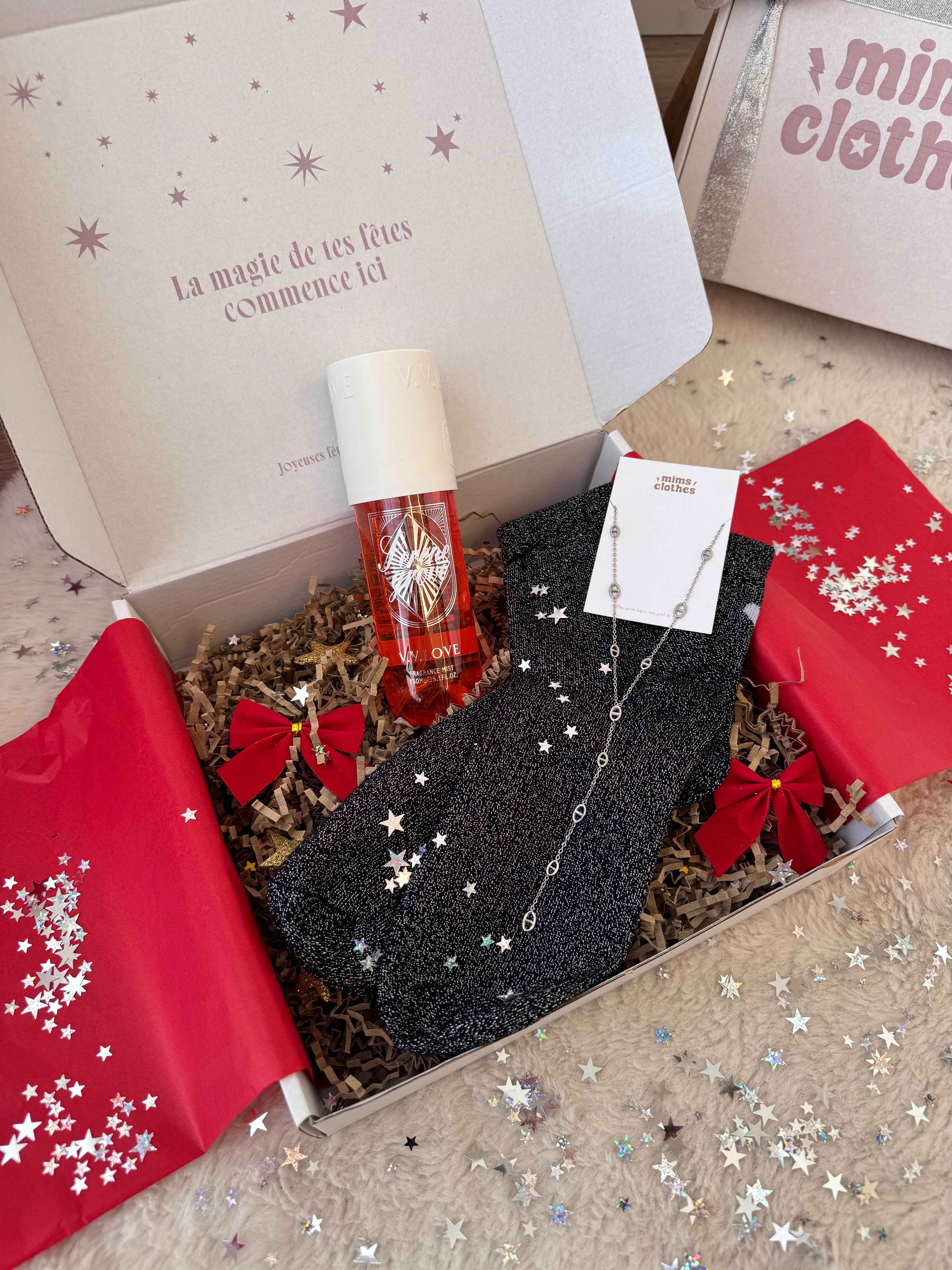 COFFRET NOEL DORÉ OU ARGENTÉ ( 3 cadeaux )