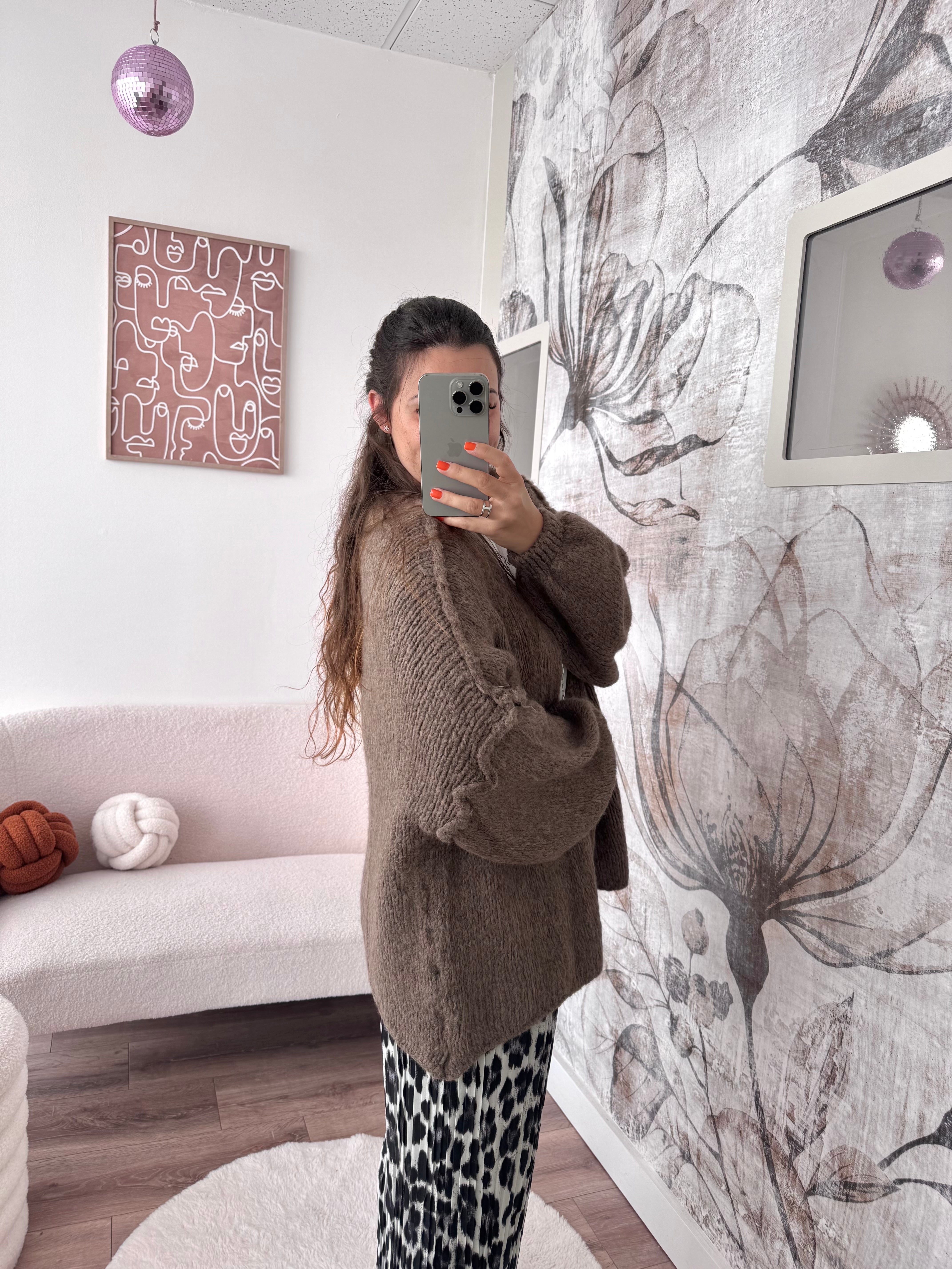 VESTE LÉA TAUPE