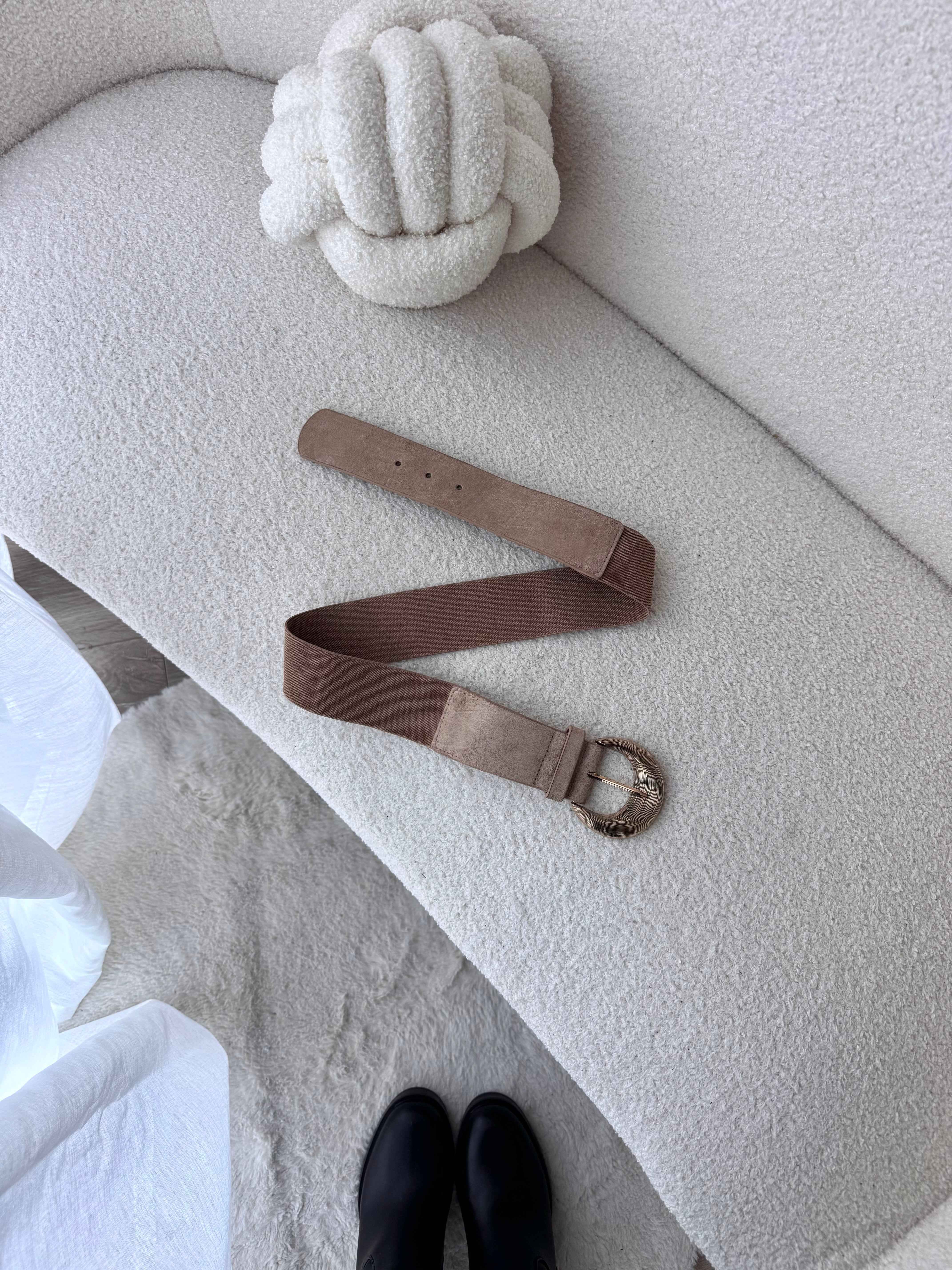 CEINTURE BOUCLE BEIGE