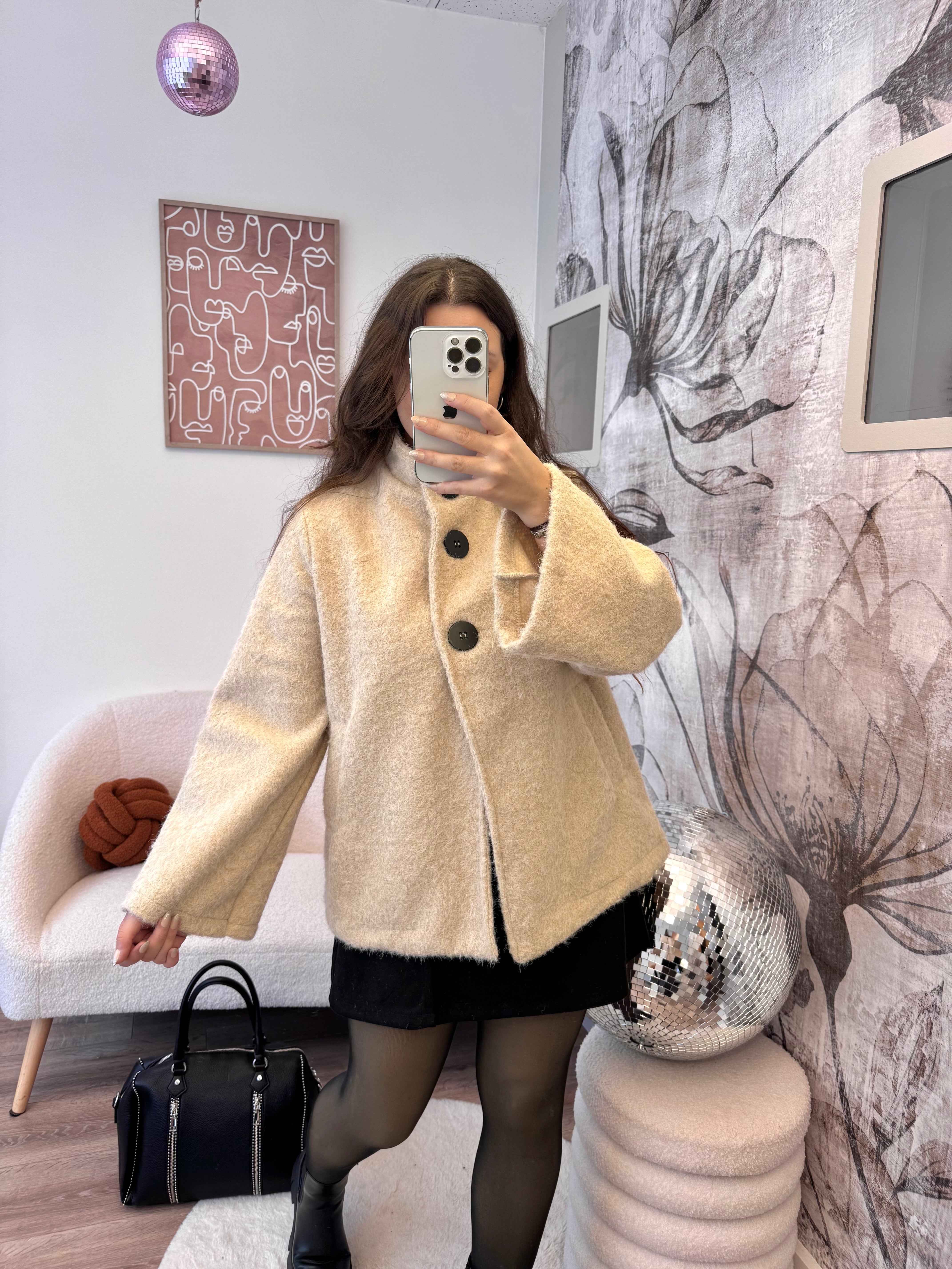 VESTE PALOMA BEIGE 100% COTON