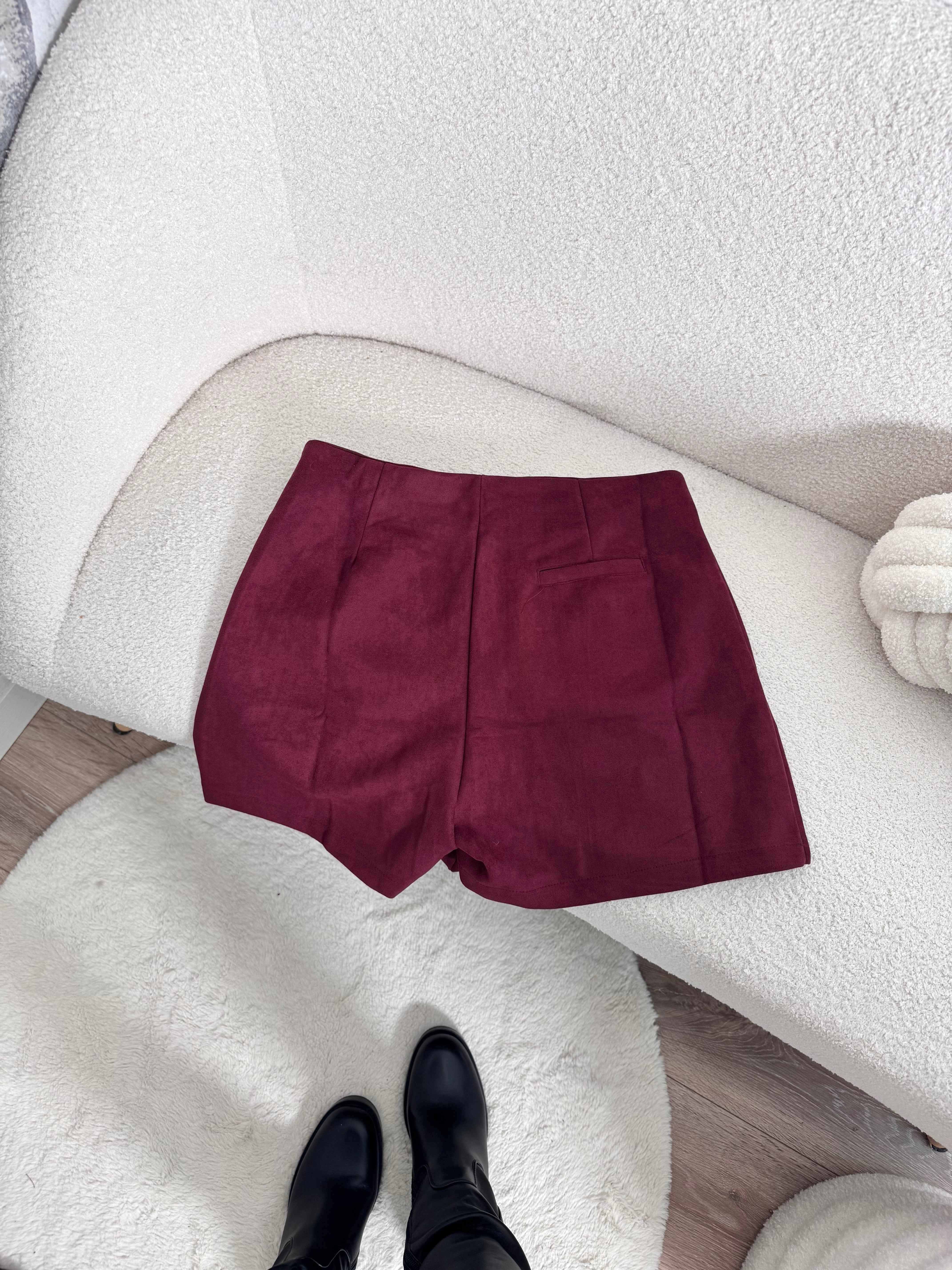 JUPE/SHORT BORDEAUX