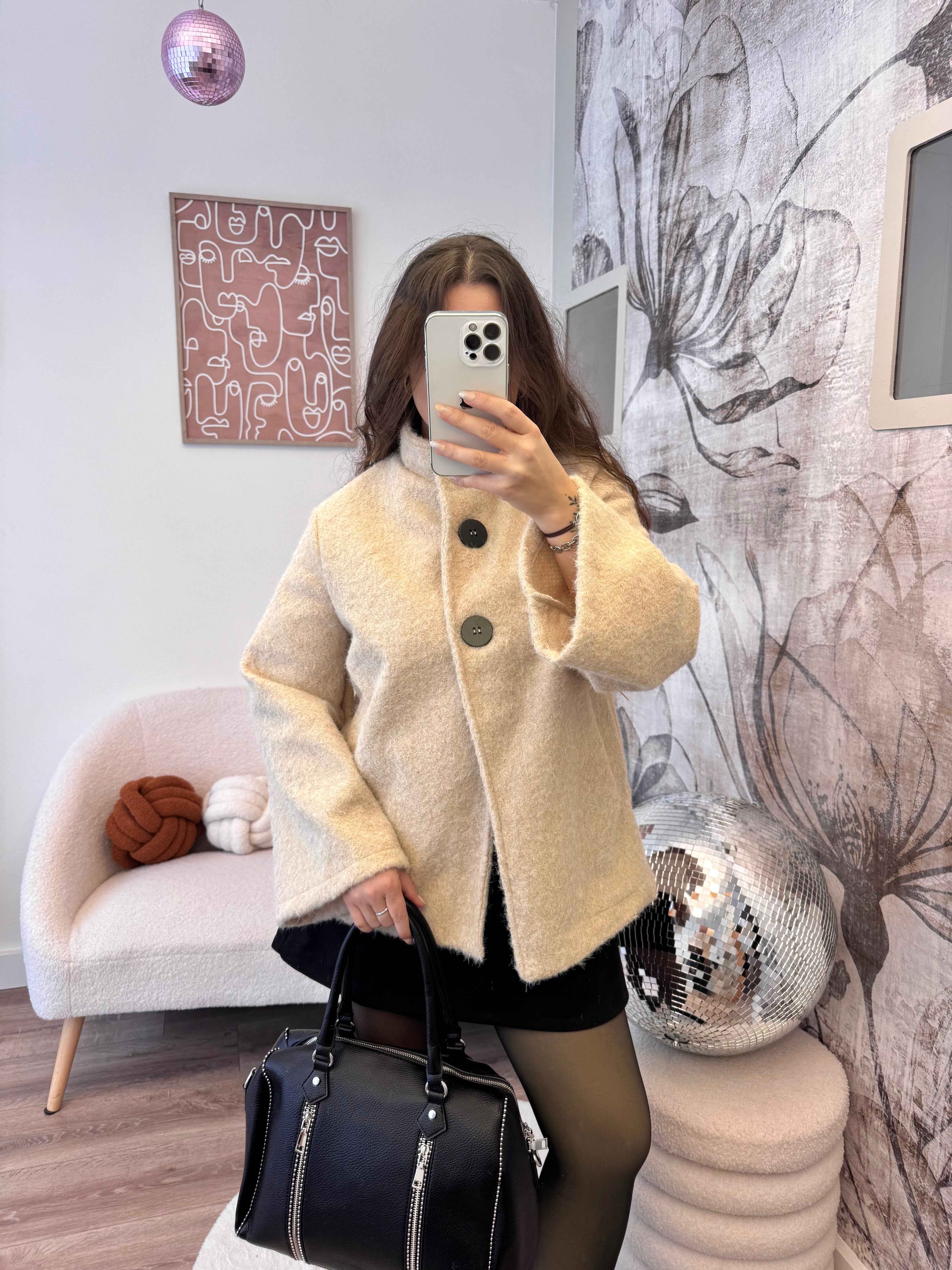 VESTE PALOMA BEIGE 100% COTON