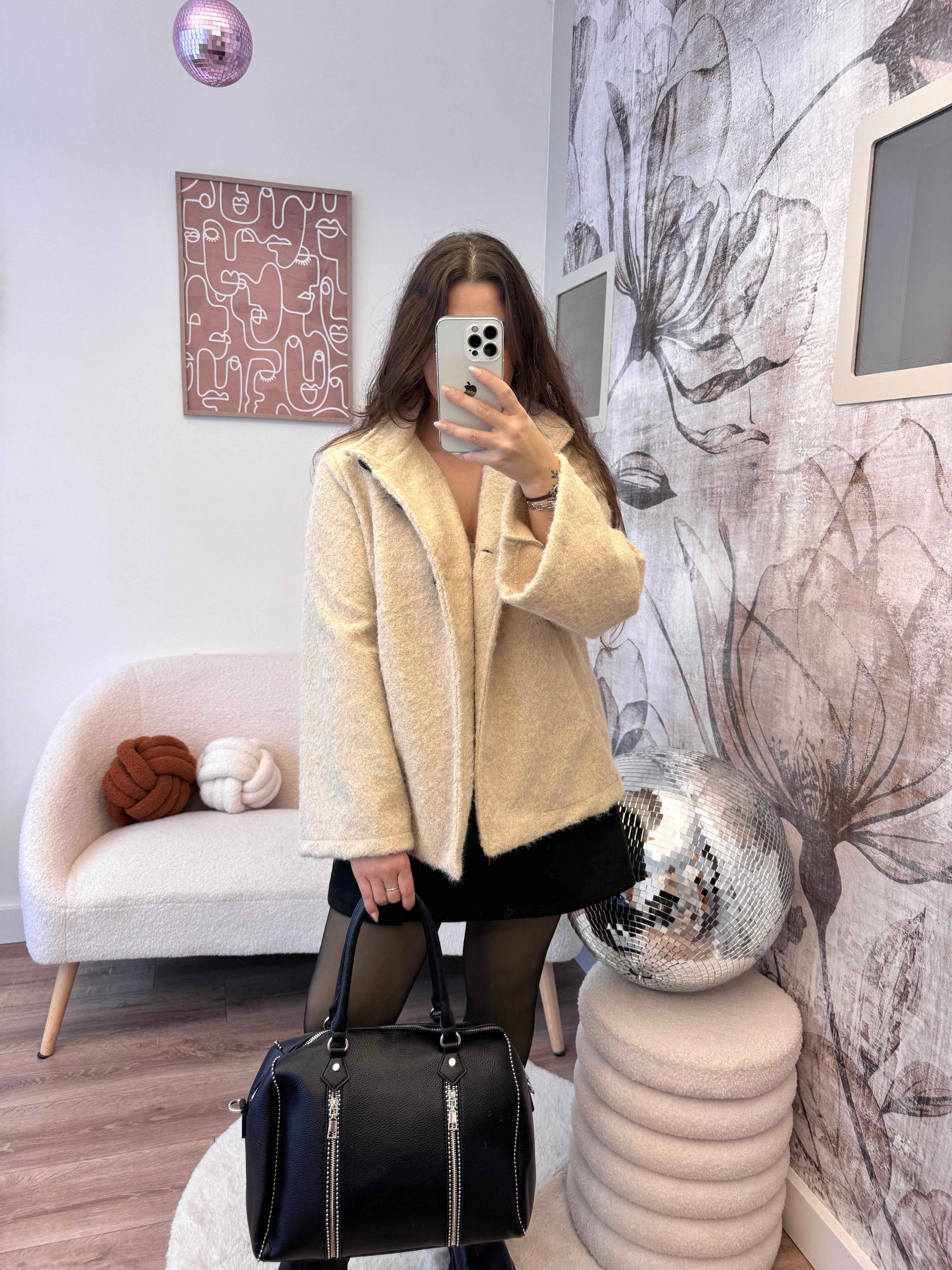 VESTE PALOMA BEIGE 100% COTON