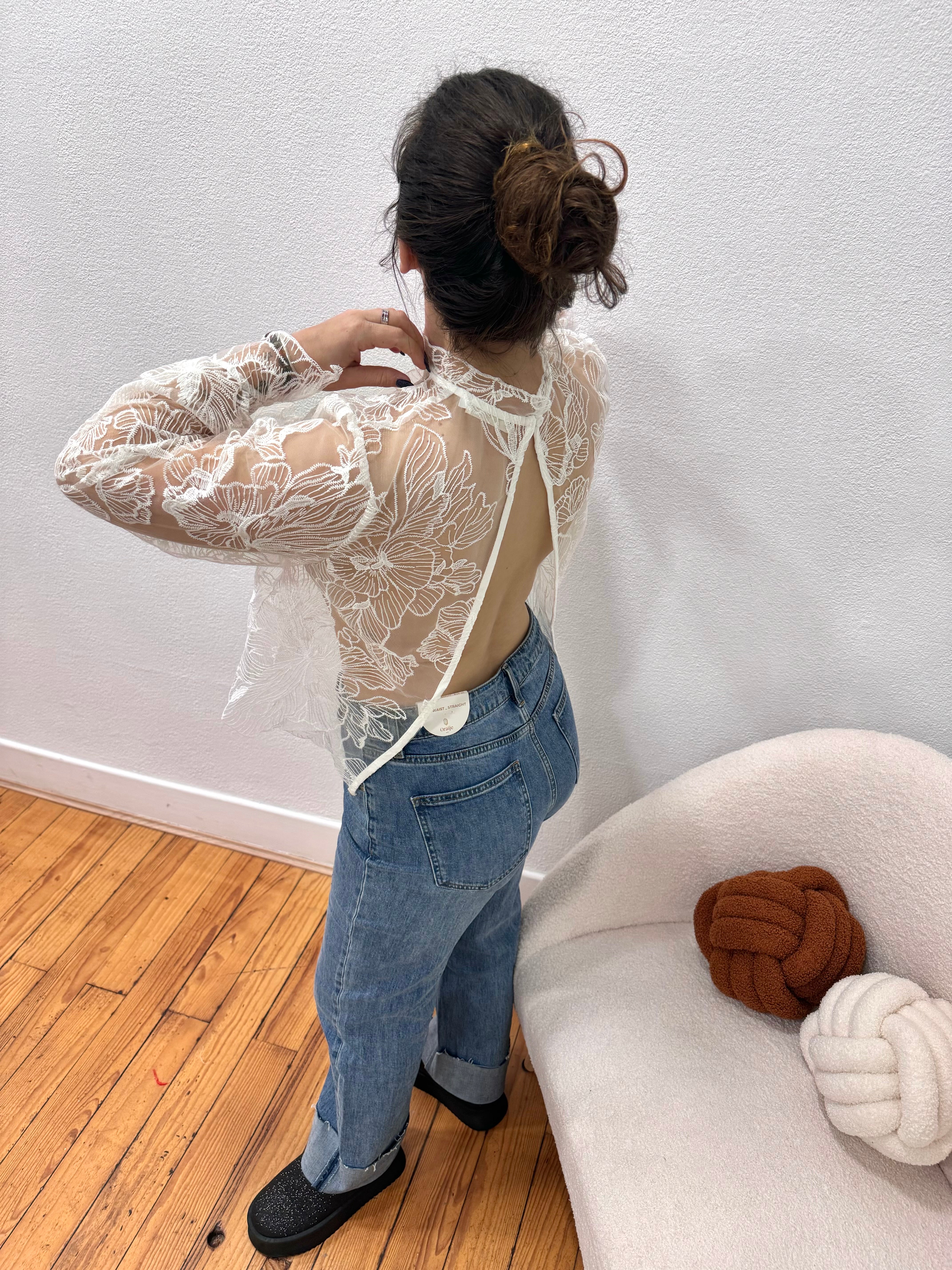 HAUT DOS NU DENTELLE