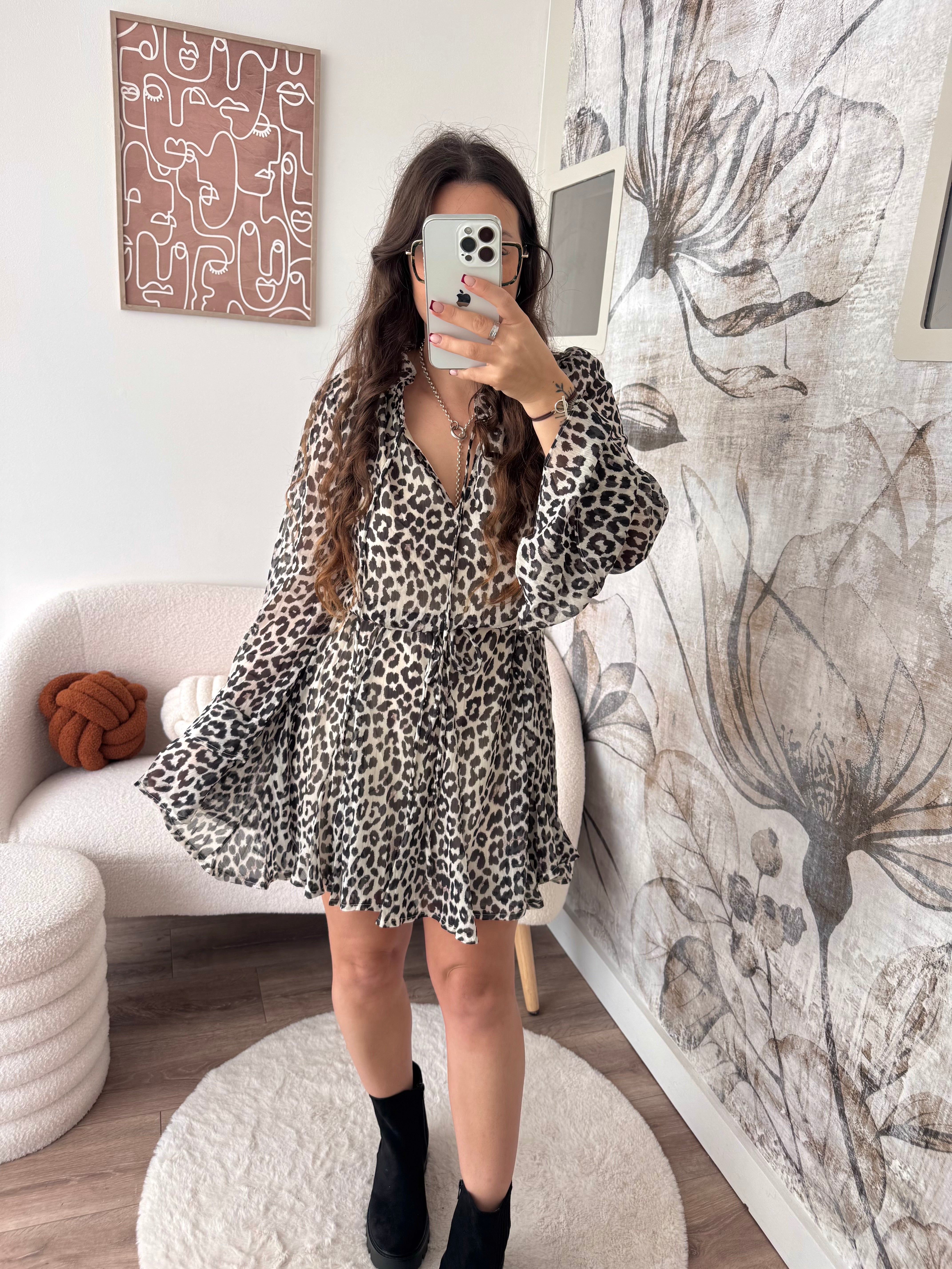 ROBE BLAIR LÉOPARD