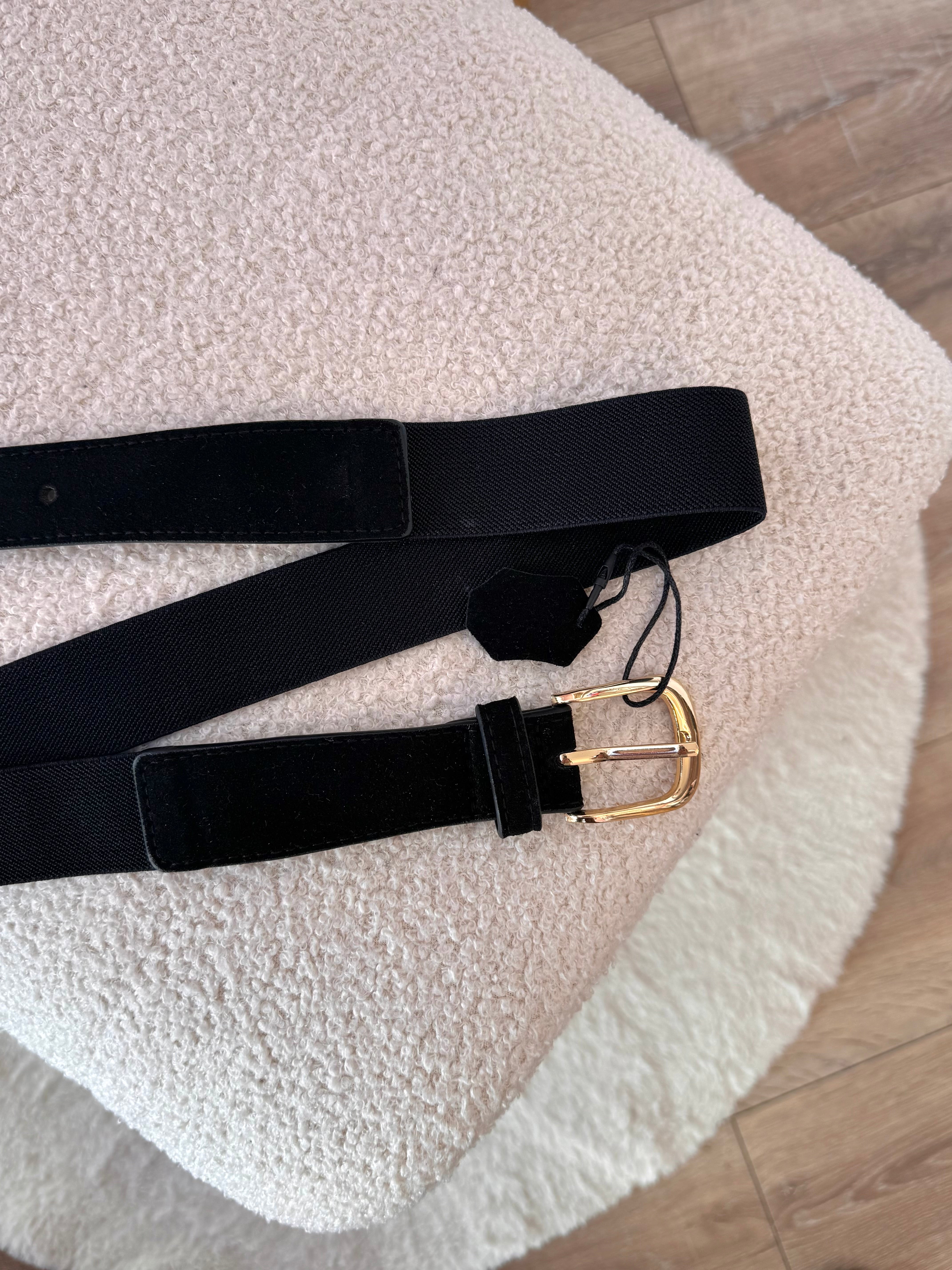CEINTURE 50% CUIR NOIR