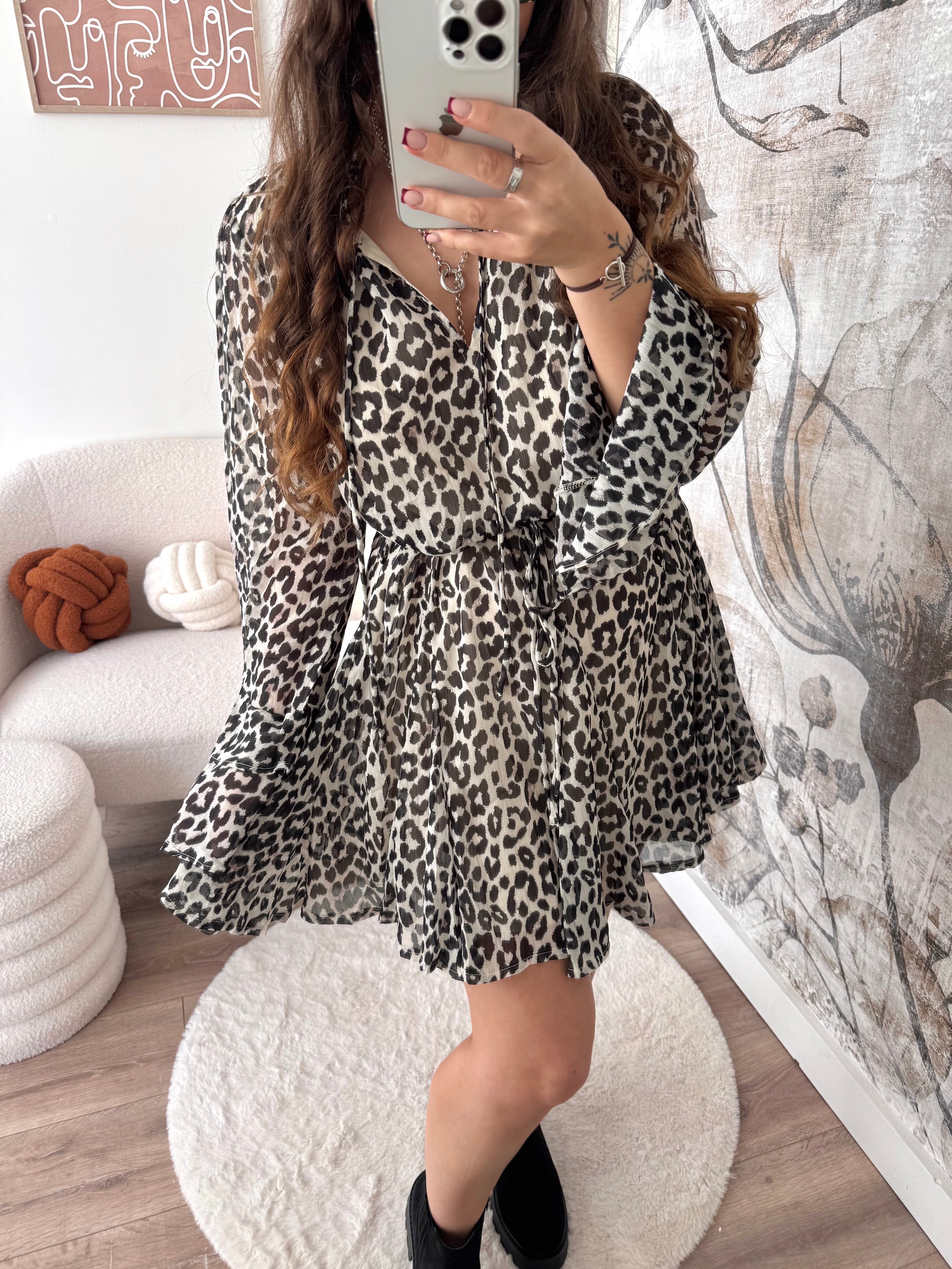 ROBE BLAIR LÉOPARD