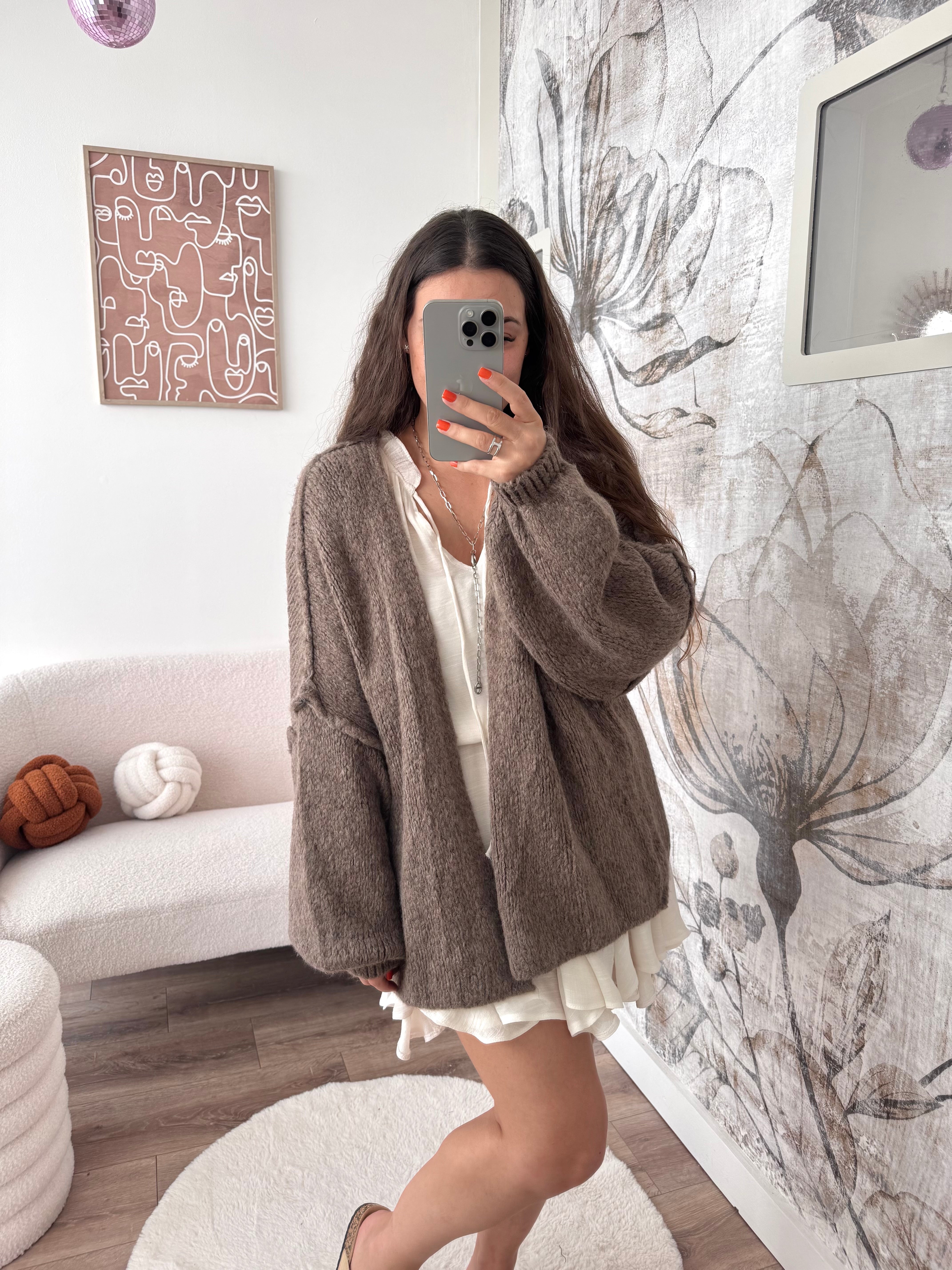 VESTE LÉA TAUPE