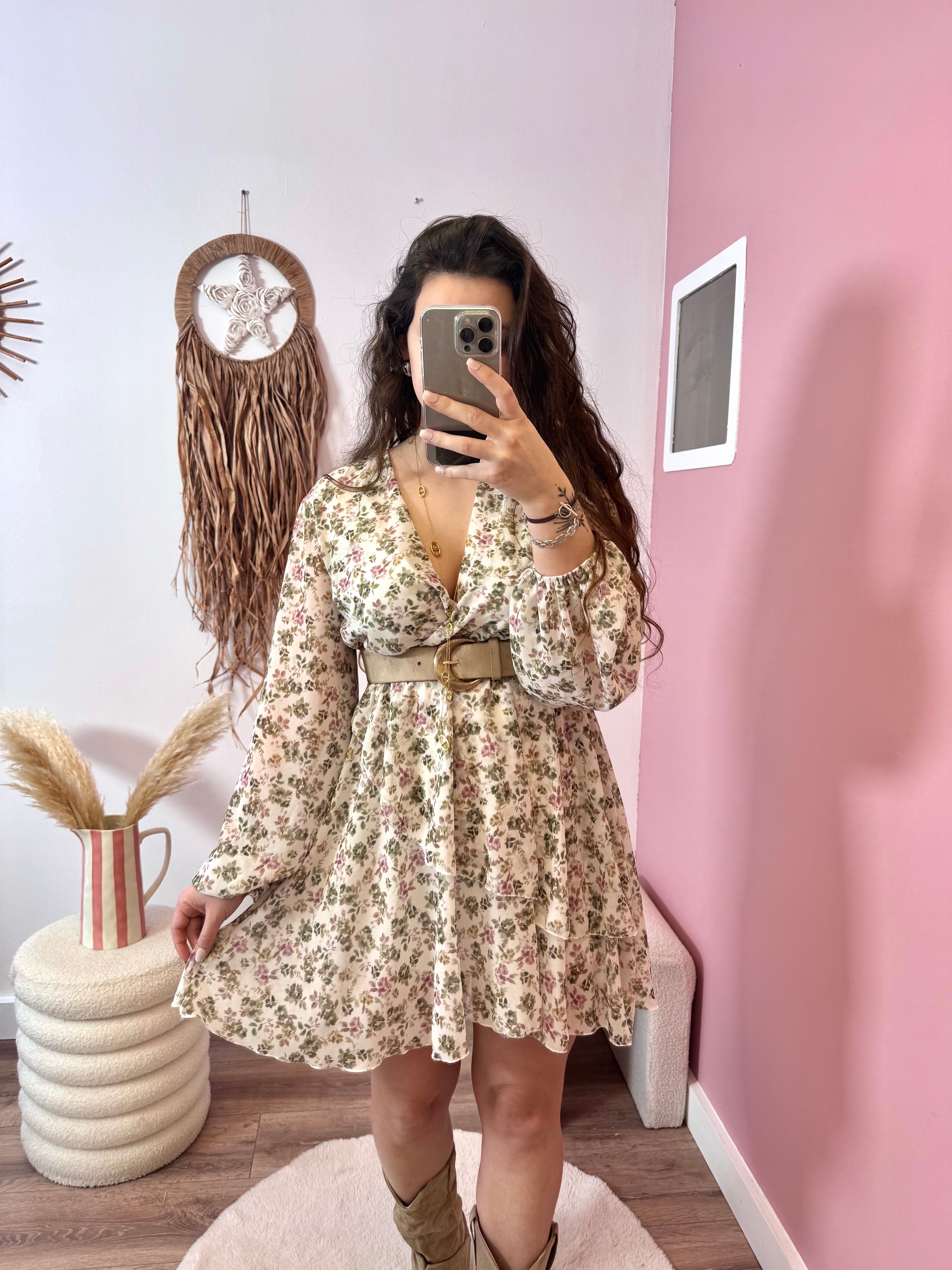 PRÉCOMMANDE ROBE ANA KAKI ( expédition dans la semaine)