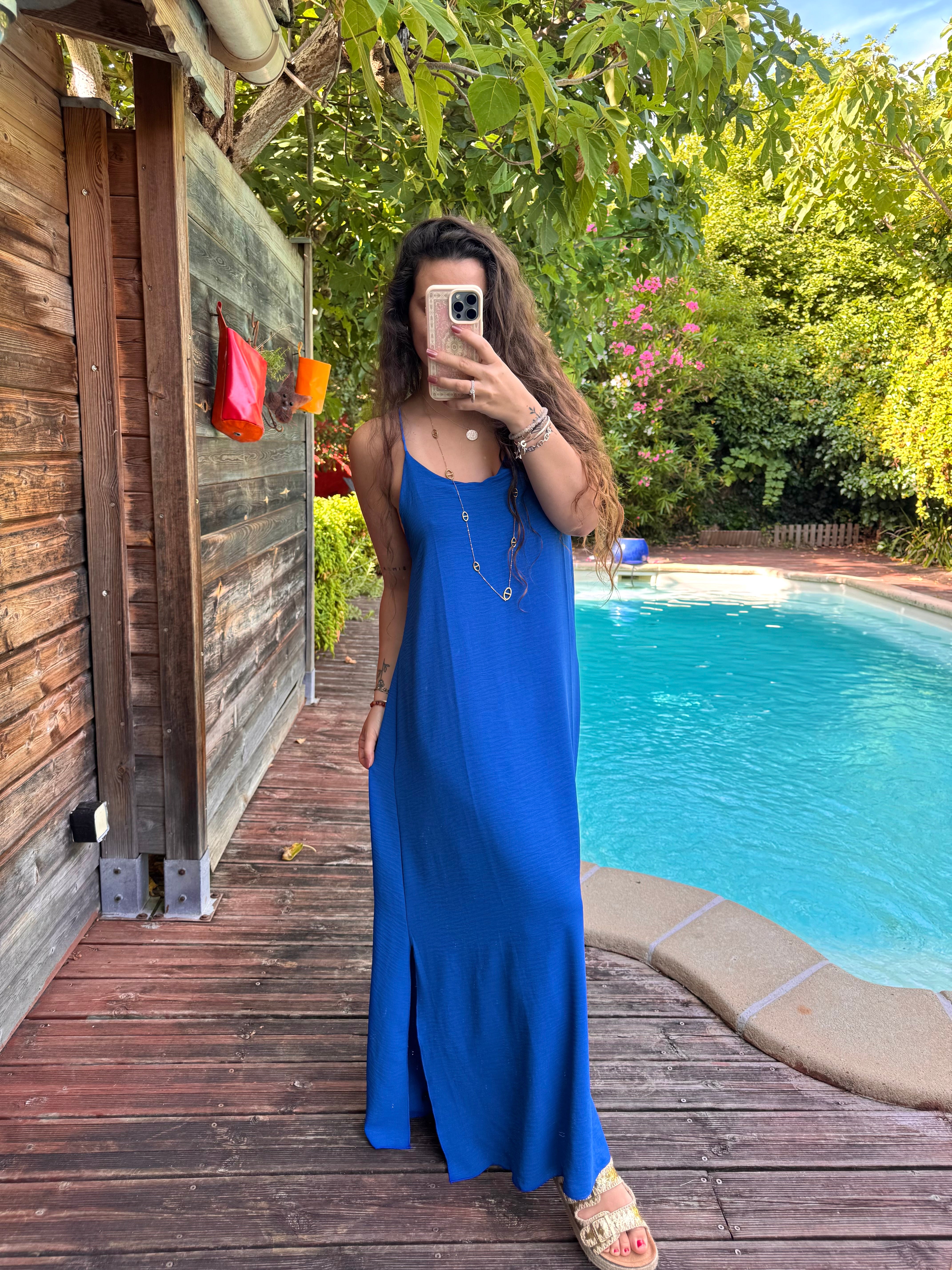 ROBE FLUIDE BLEU