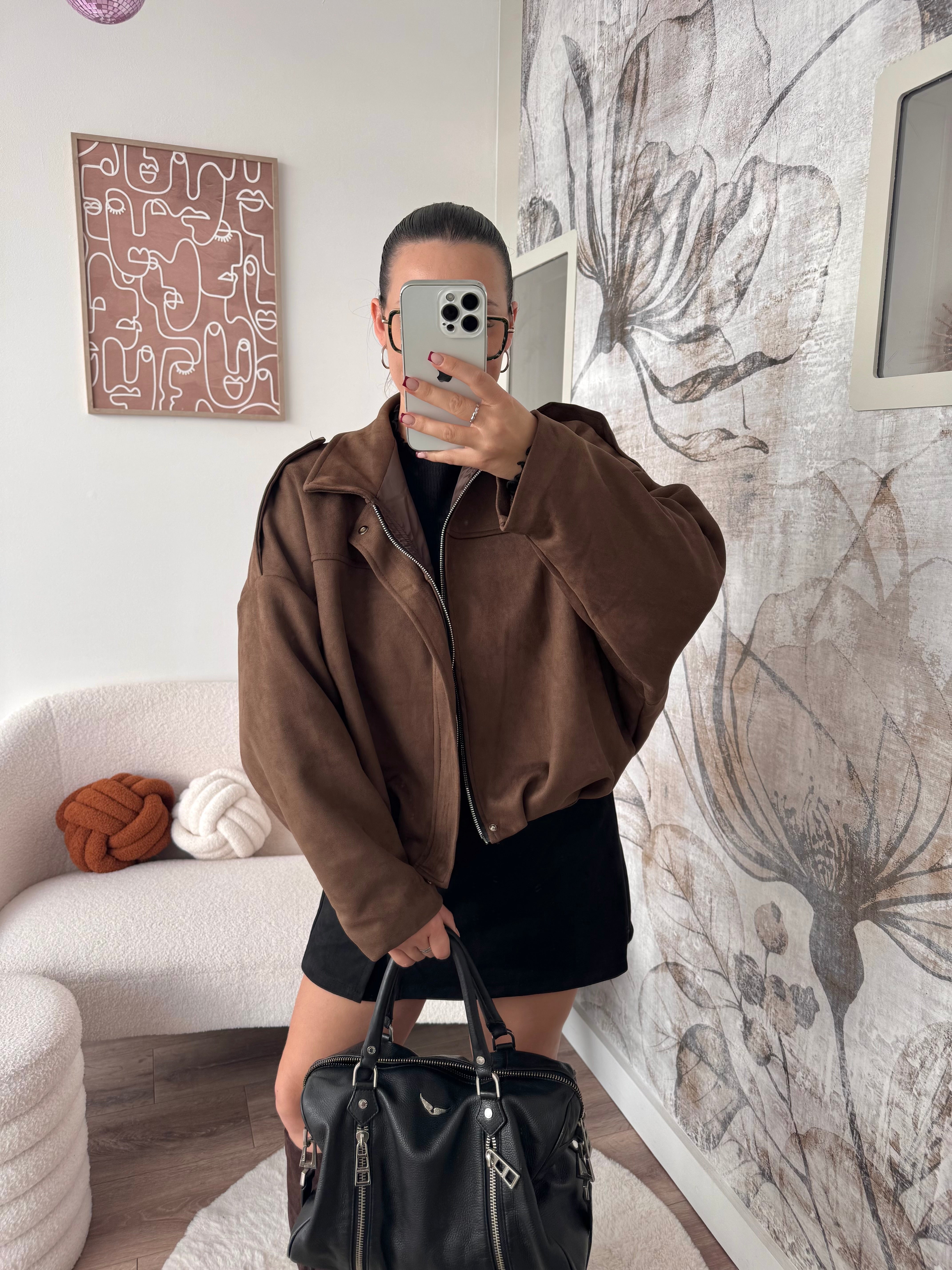 VESTE ARIA MARRON
