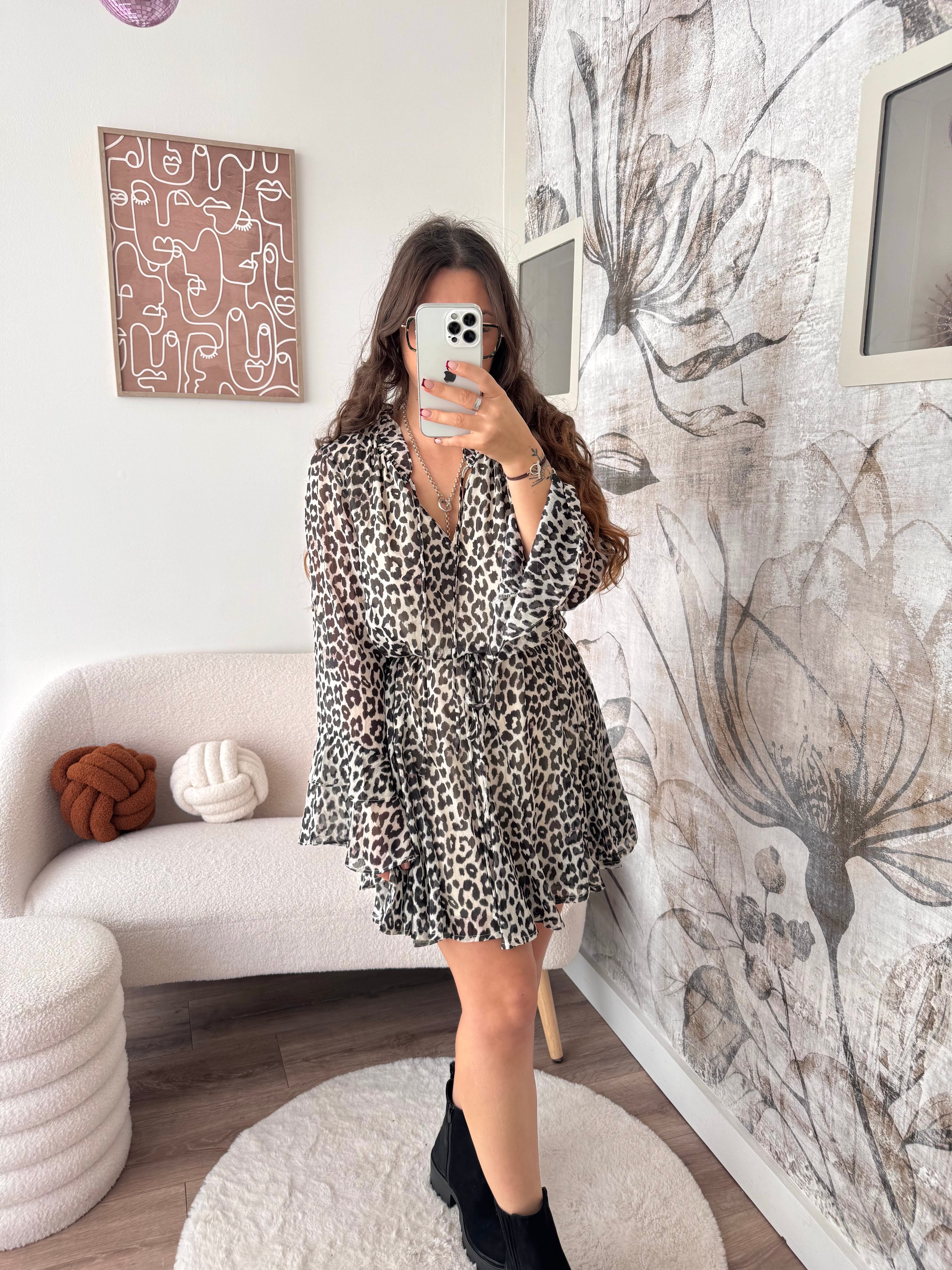 ROBE BLAIR LÉOPARD