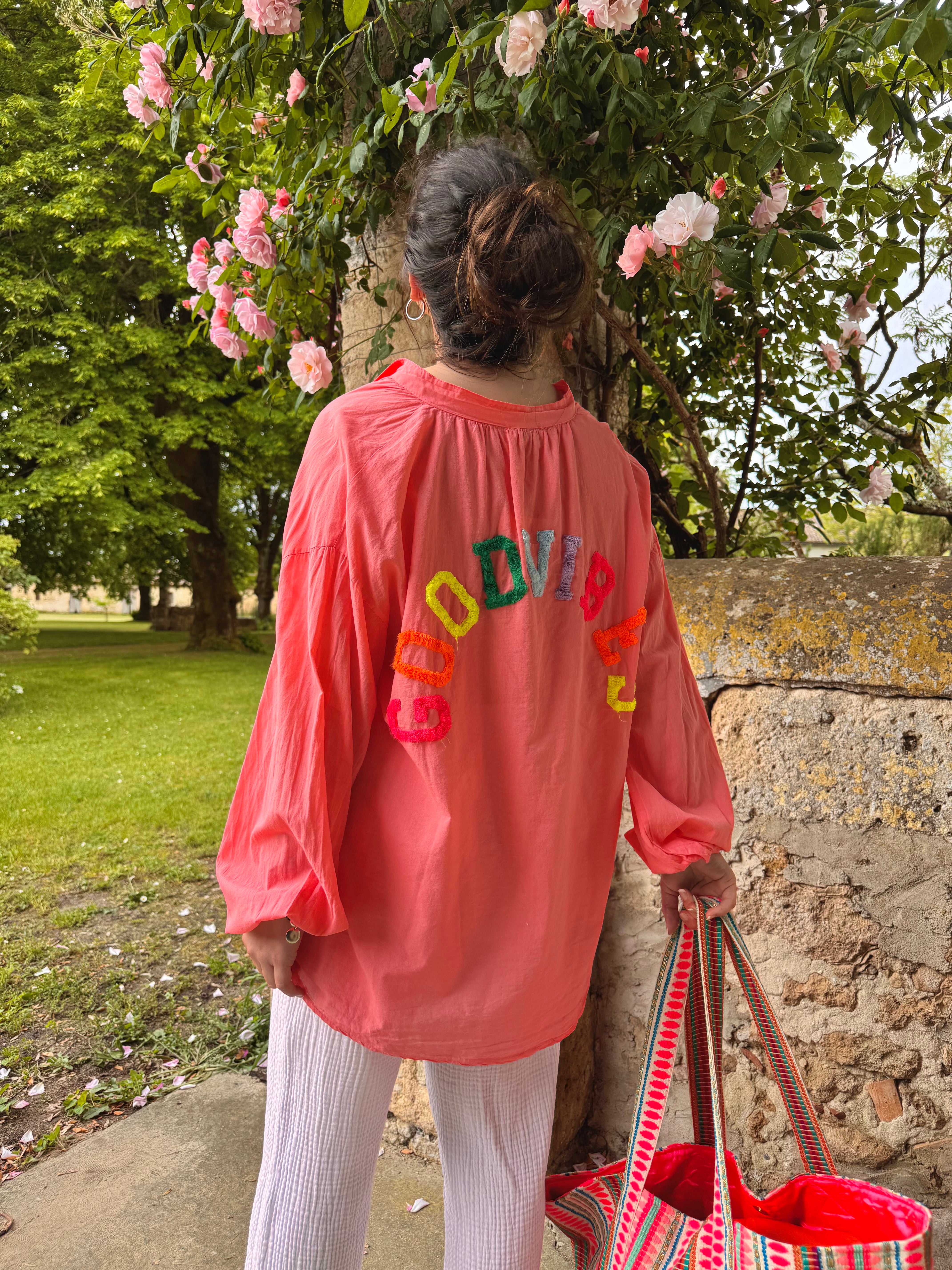 CHEMISE GOODVIBES CORAIL