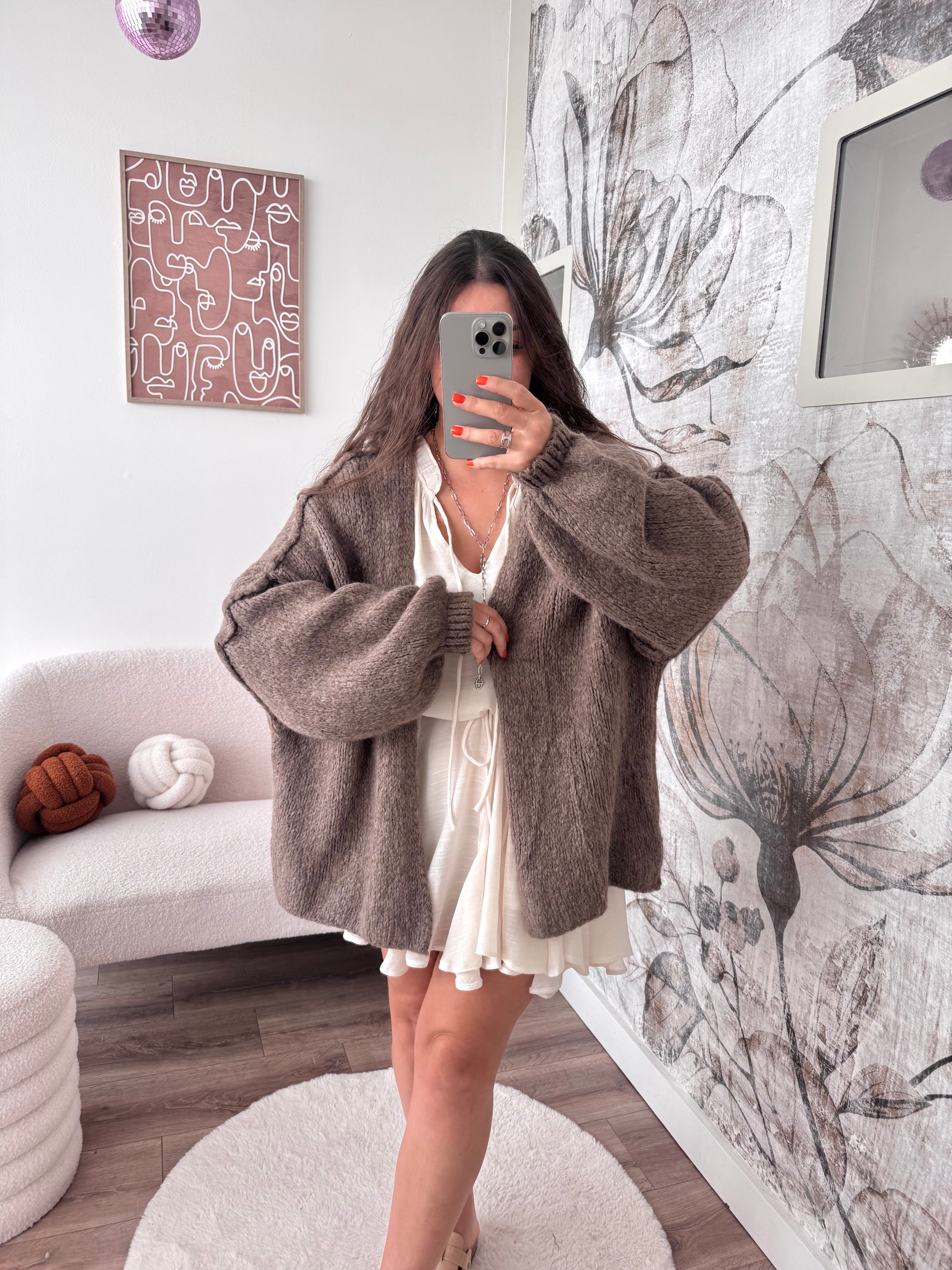 VESTE LÉA TAUPE
